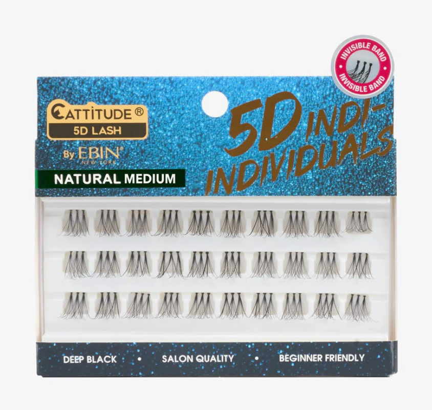 Cattitude 5D Individual Lashes Natural Medium