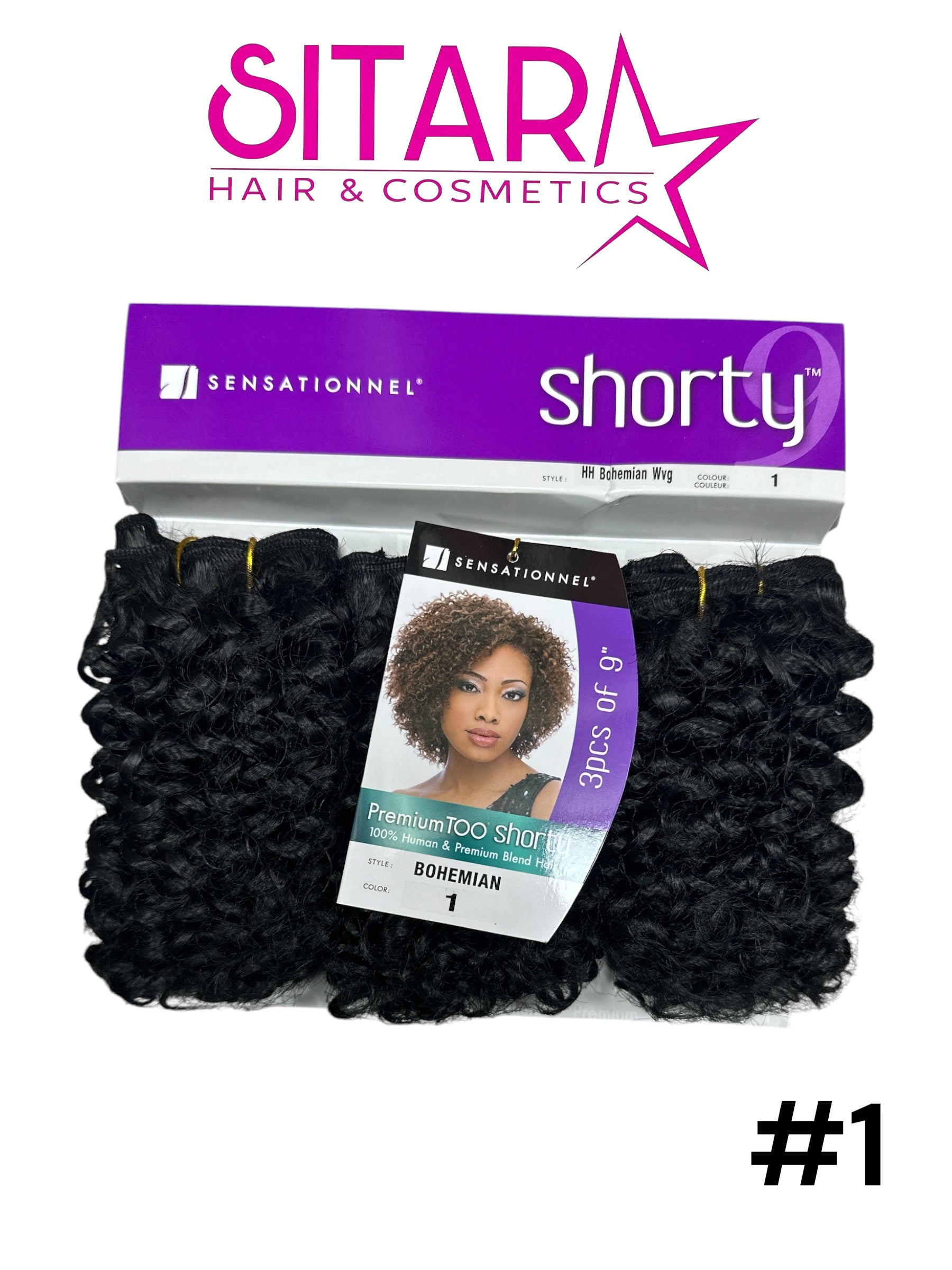 Bohemian Human Hair Weave 9"