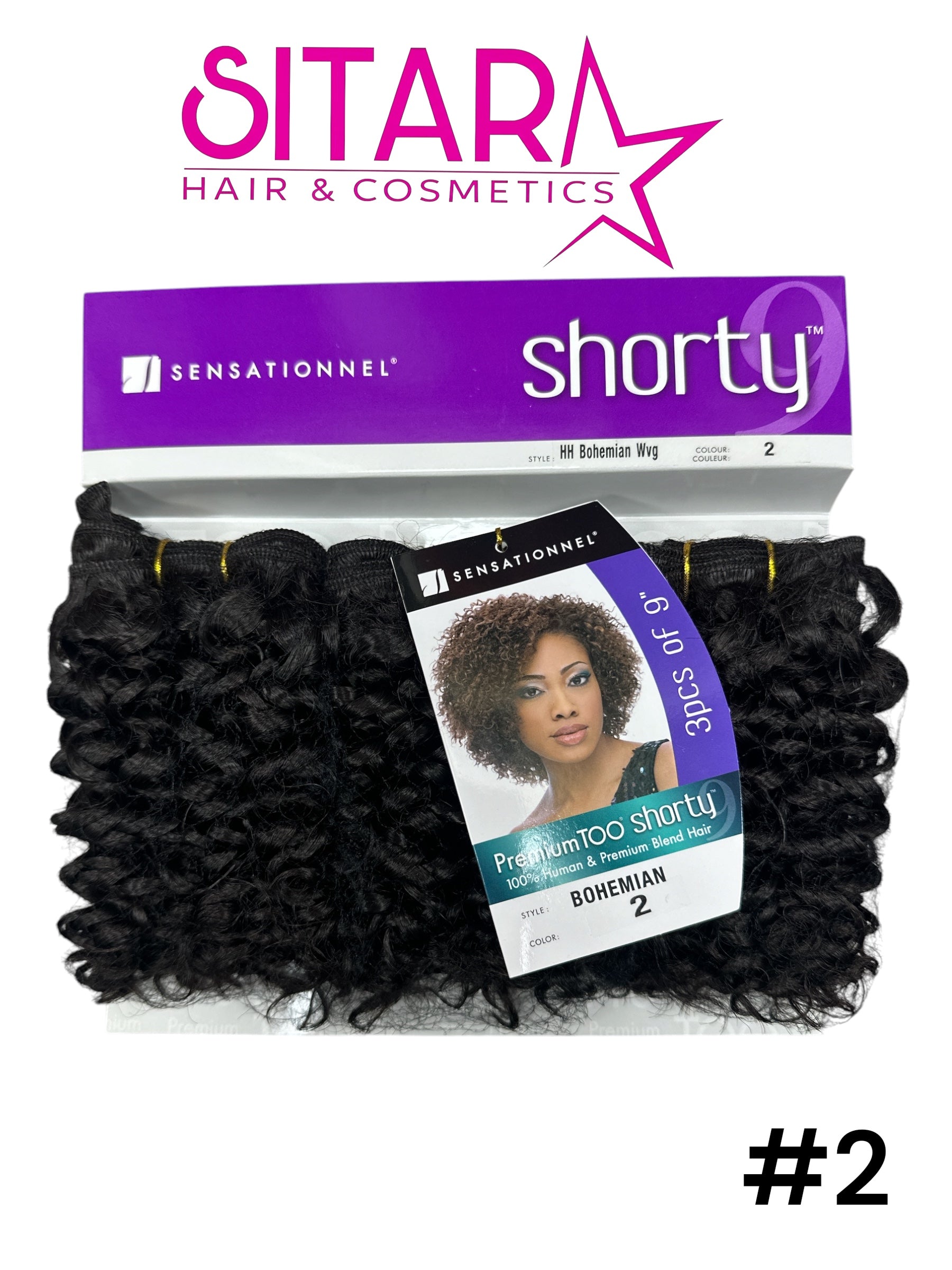 Bohemian Human Hair Weave 9"