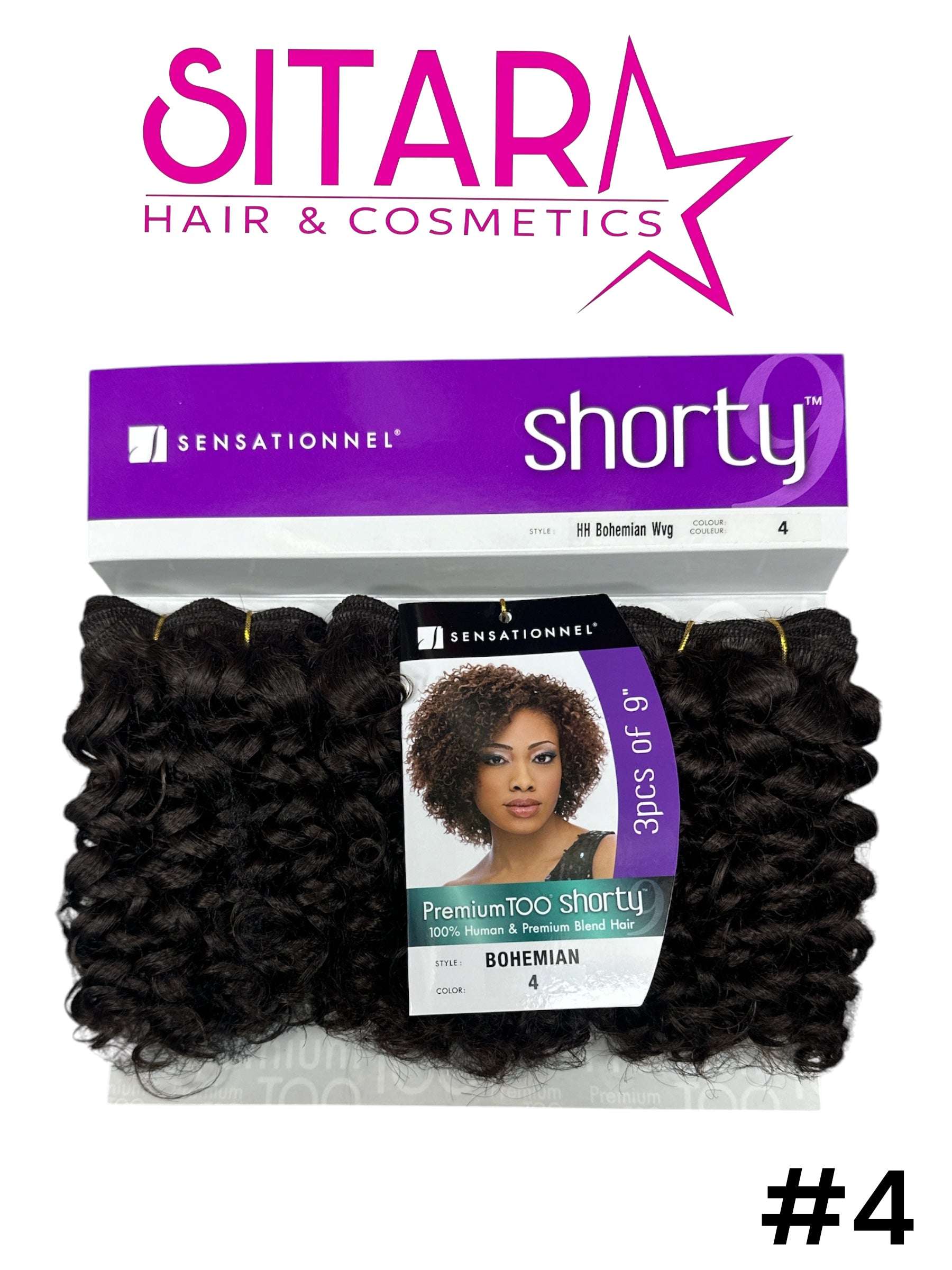 Bohemian Human Hair Weave 9"