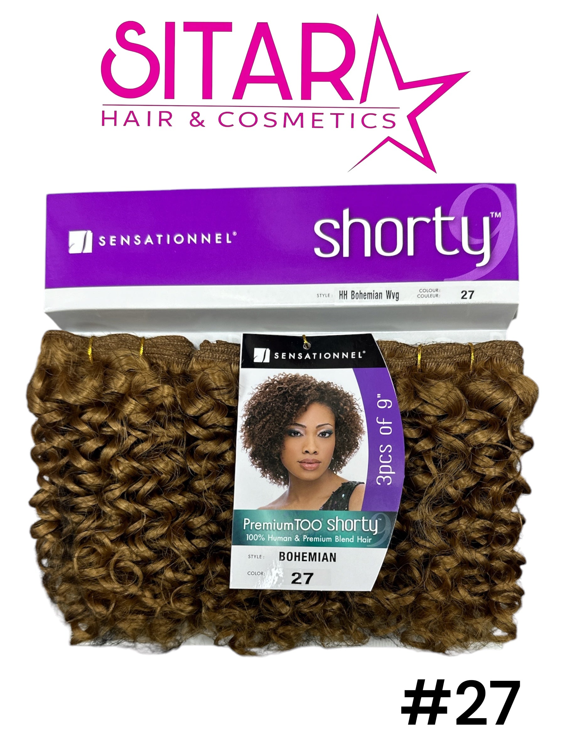 Bohemian Human Hair Weave 9"