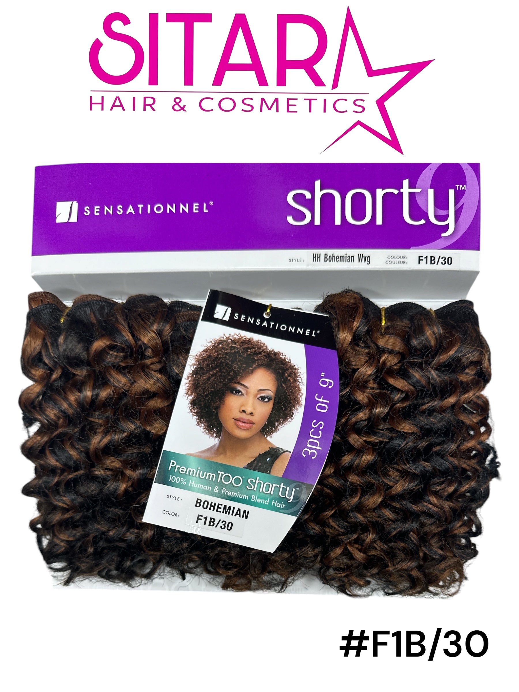 Bohemian Human Hair Weave 9"