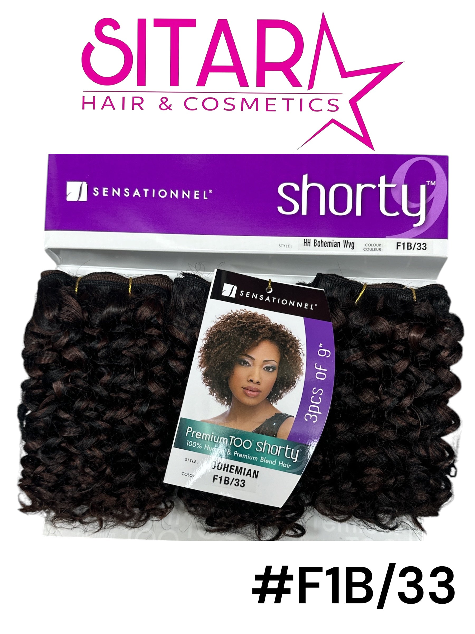 Bohemian Human Hair Weave 9"