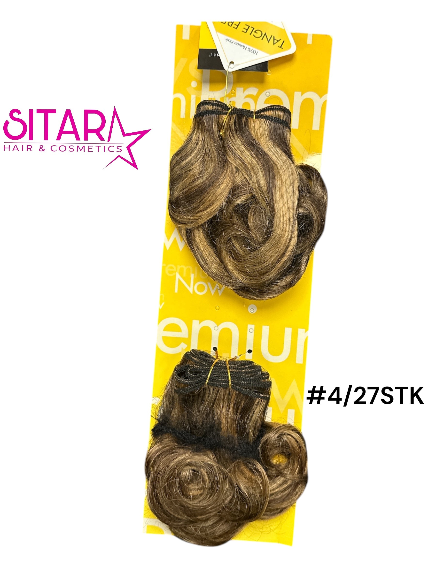 Double Romance Curl Real Hair Weave - 8"