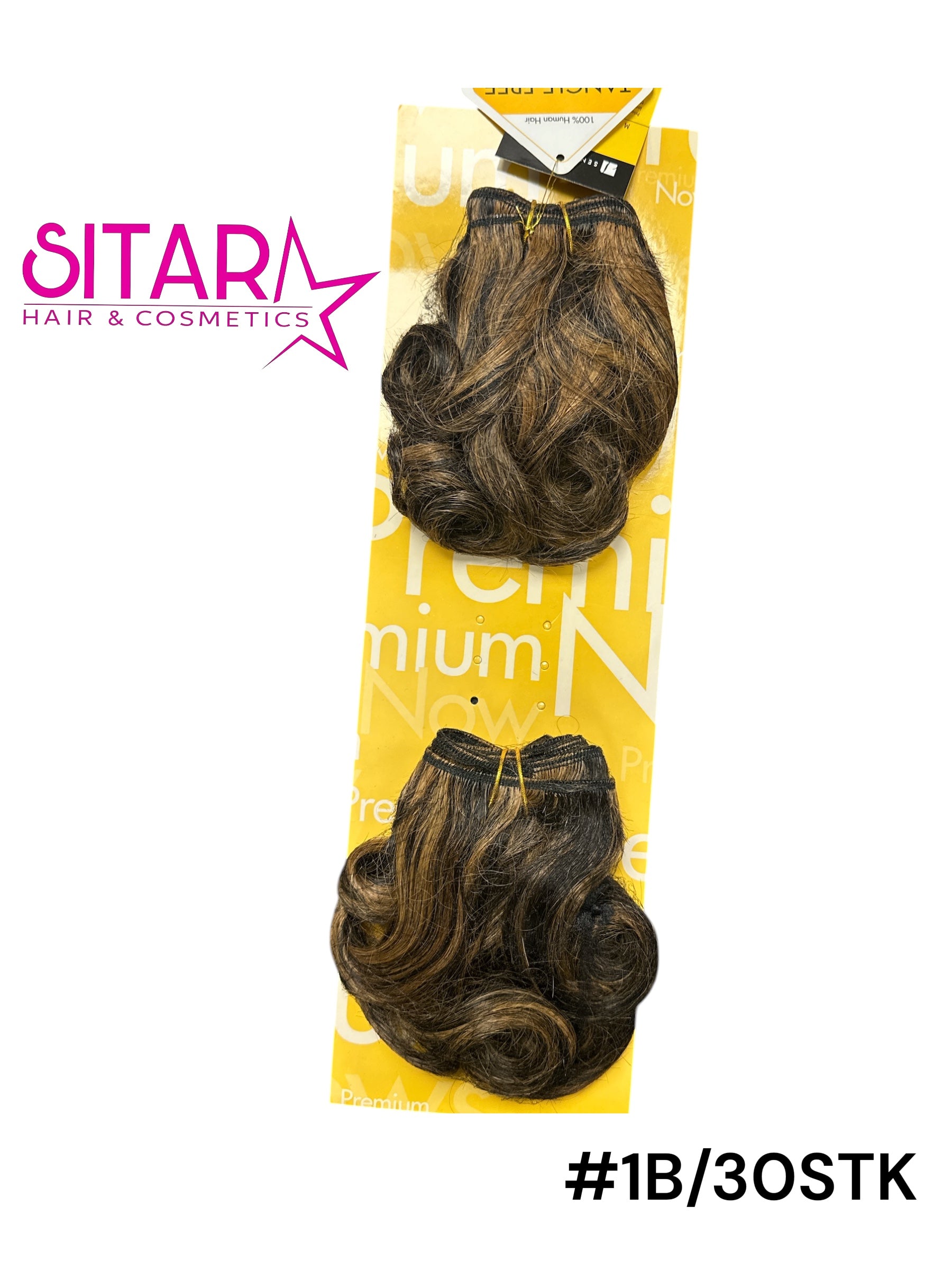 Double Romance Curl Real Hair Weave - 8"