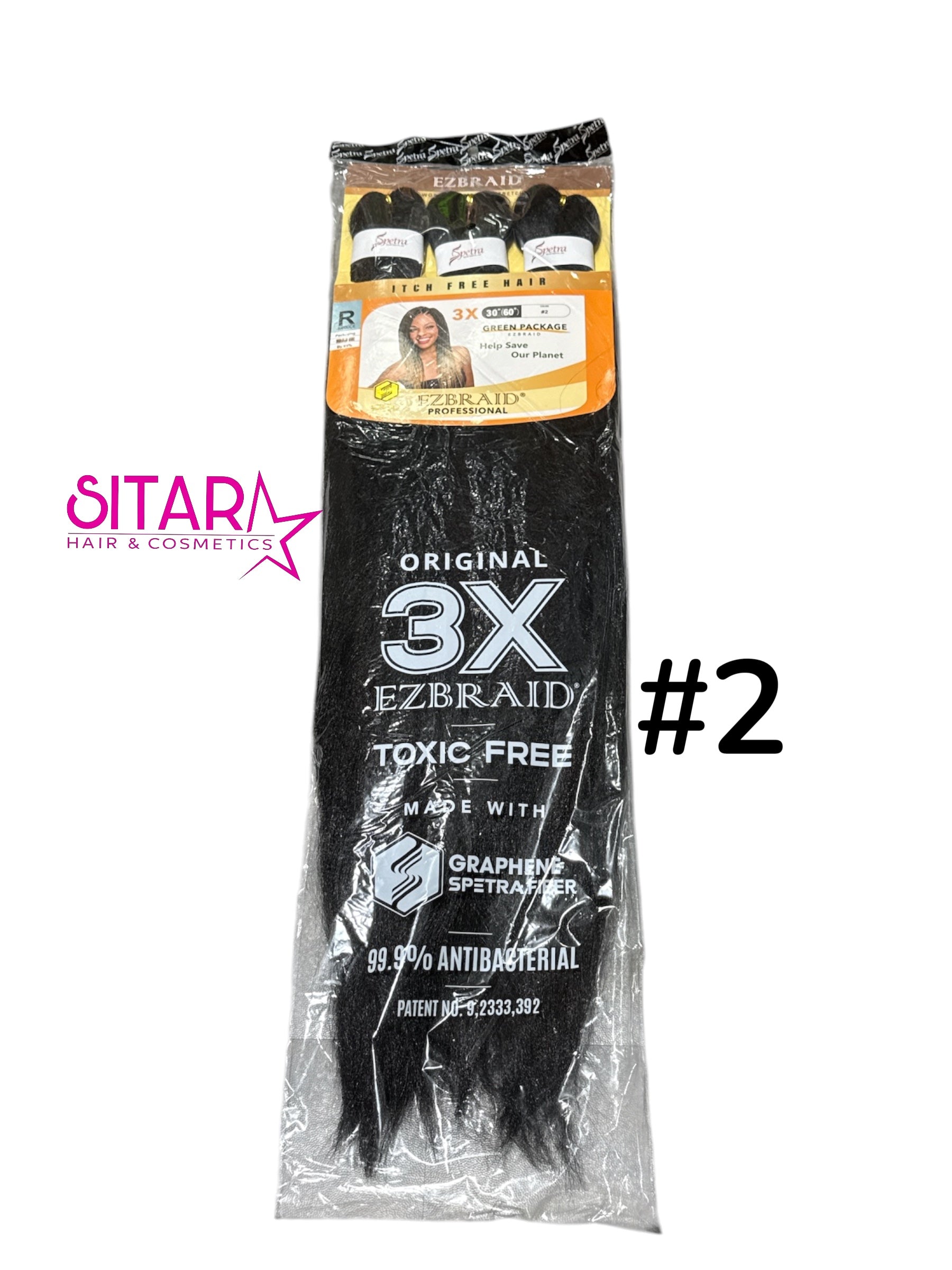 3x Synthetic Braids Anti-Itch Fibre 30"