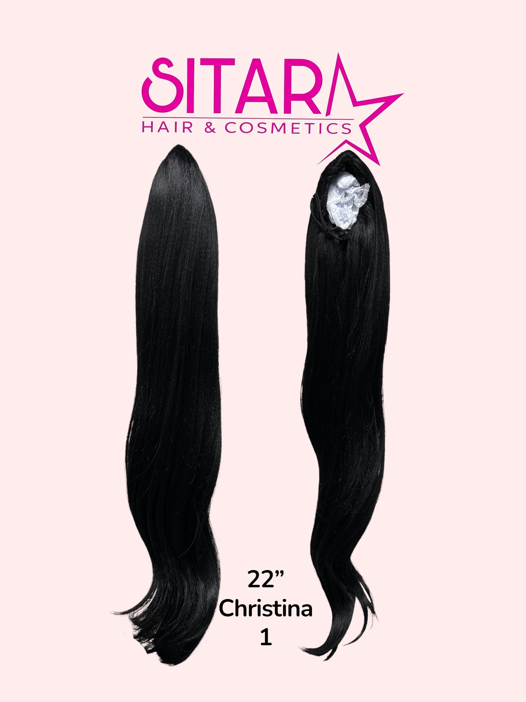 Wavy Drawstring Pony Tail 22”
