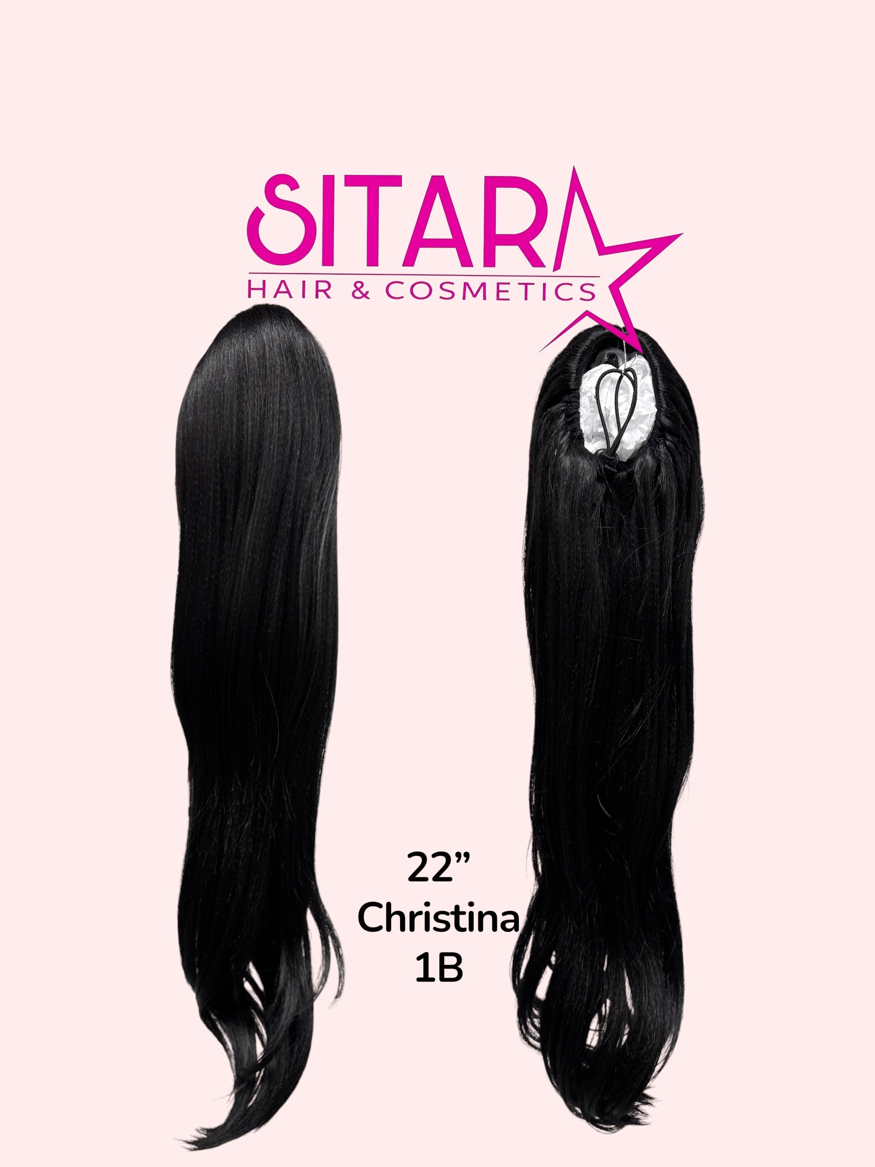 Wavy Drawstring Pony Tail 22”