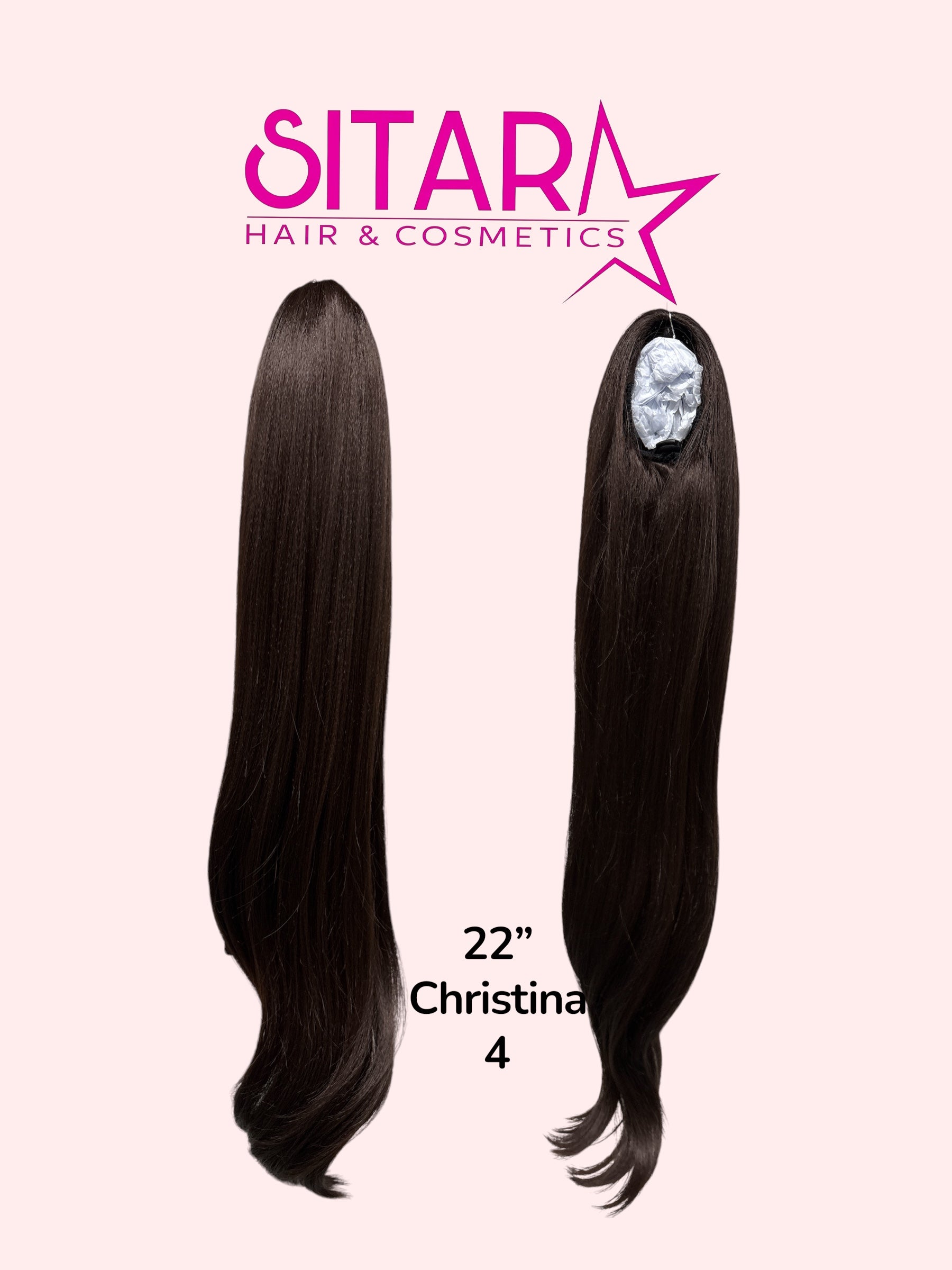 Wavy Drawstring Pony Tail 22”