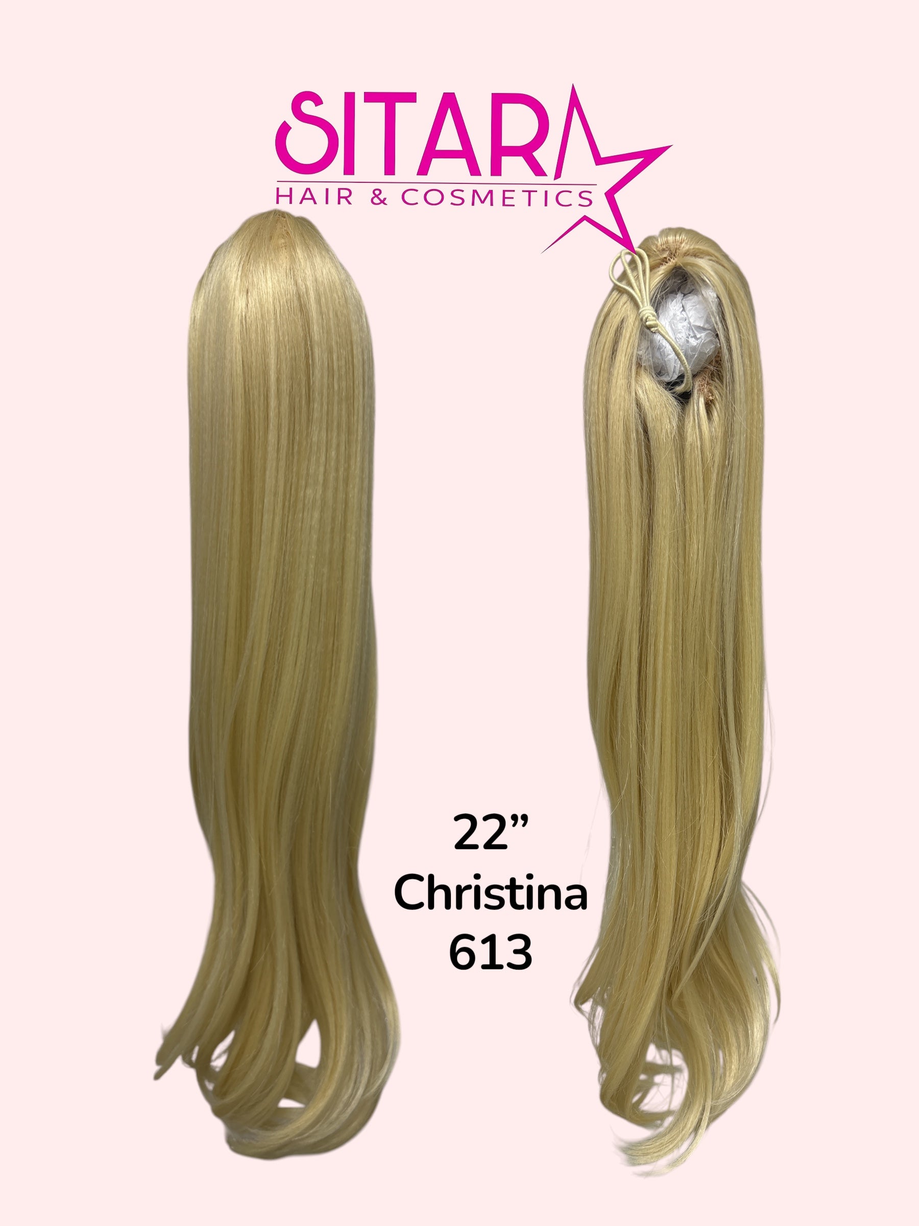 Wavy Drawstring Pony Tail 22”