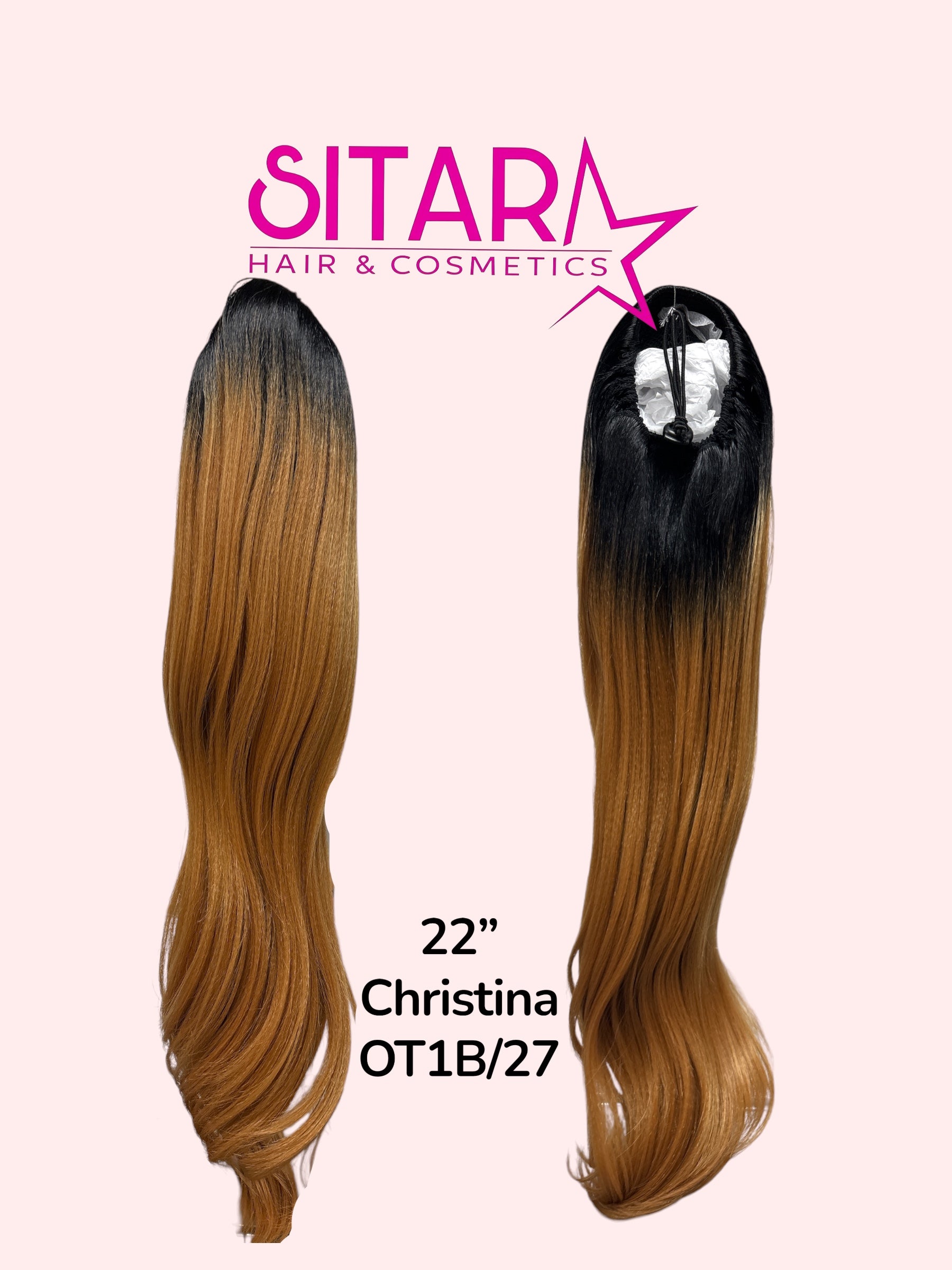 Wavy Drawstring Pony Tail 22”