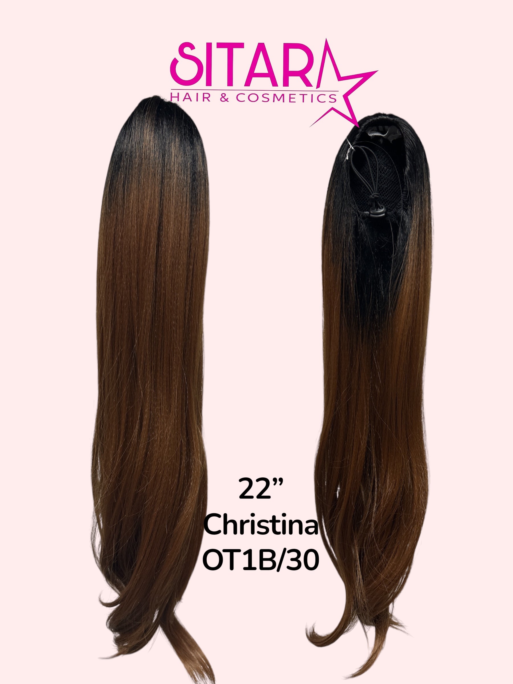 Wavy Drawstring Pony Tail 22”