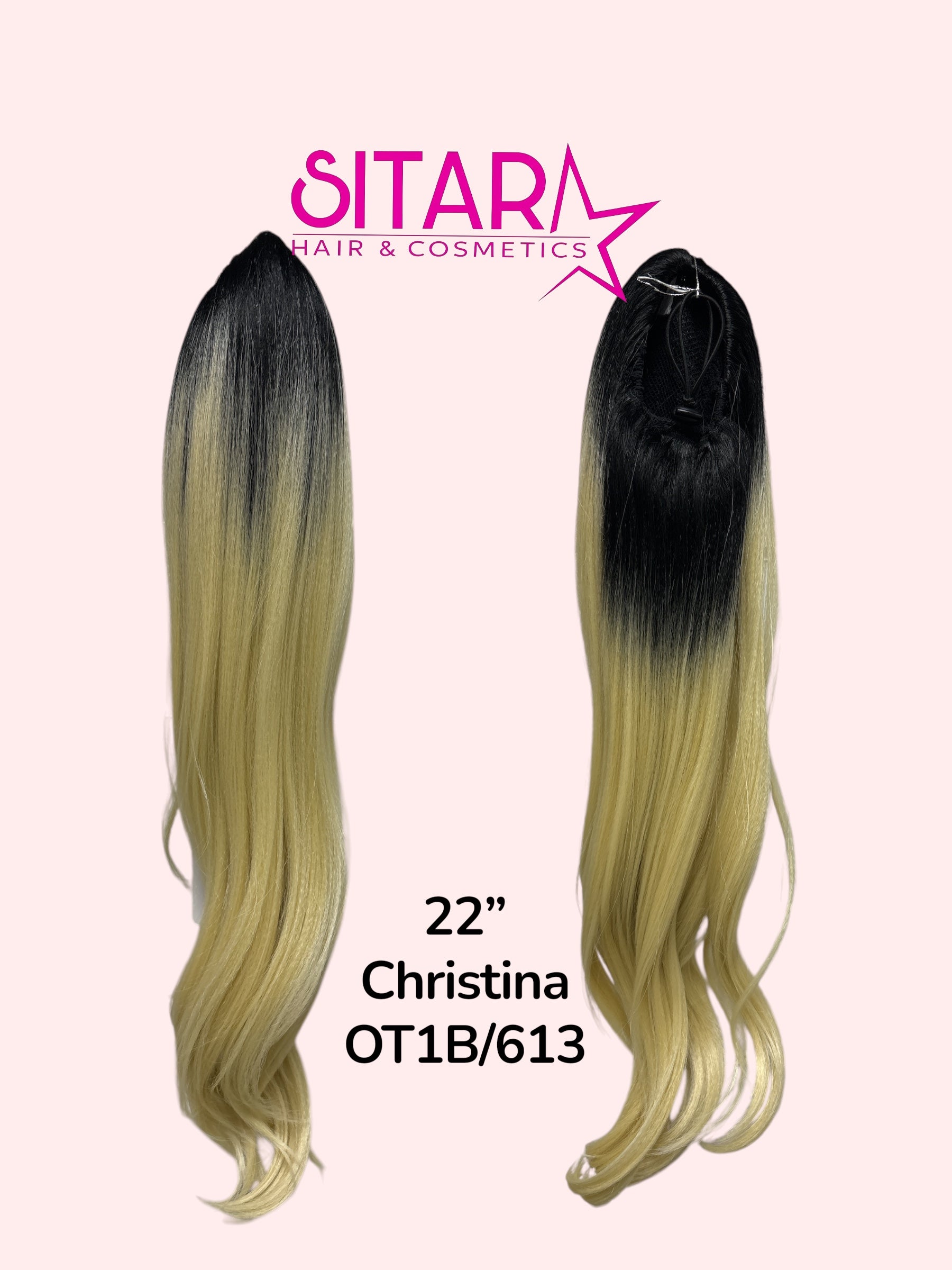Wavy Drawstring Pony Tail 22”
