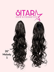Spanish Wave Drawstring PonyTail 26”