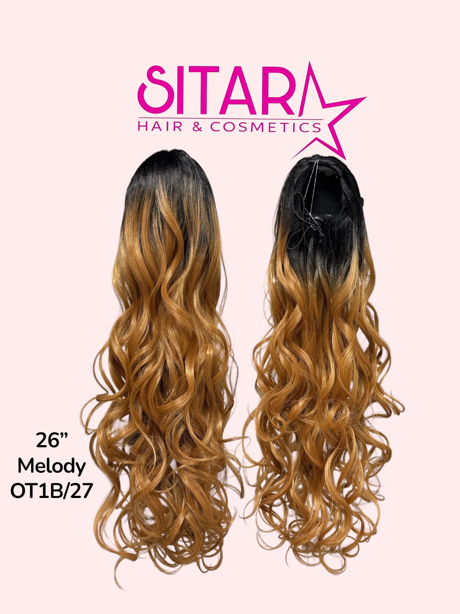 Spanish Wave Drawstring PonyTail 26”