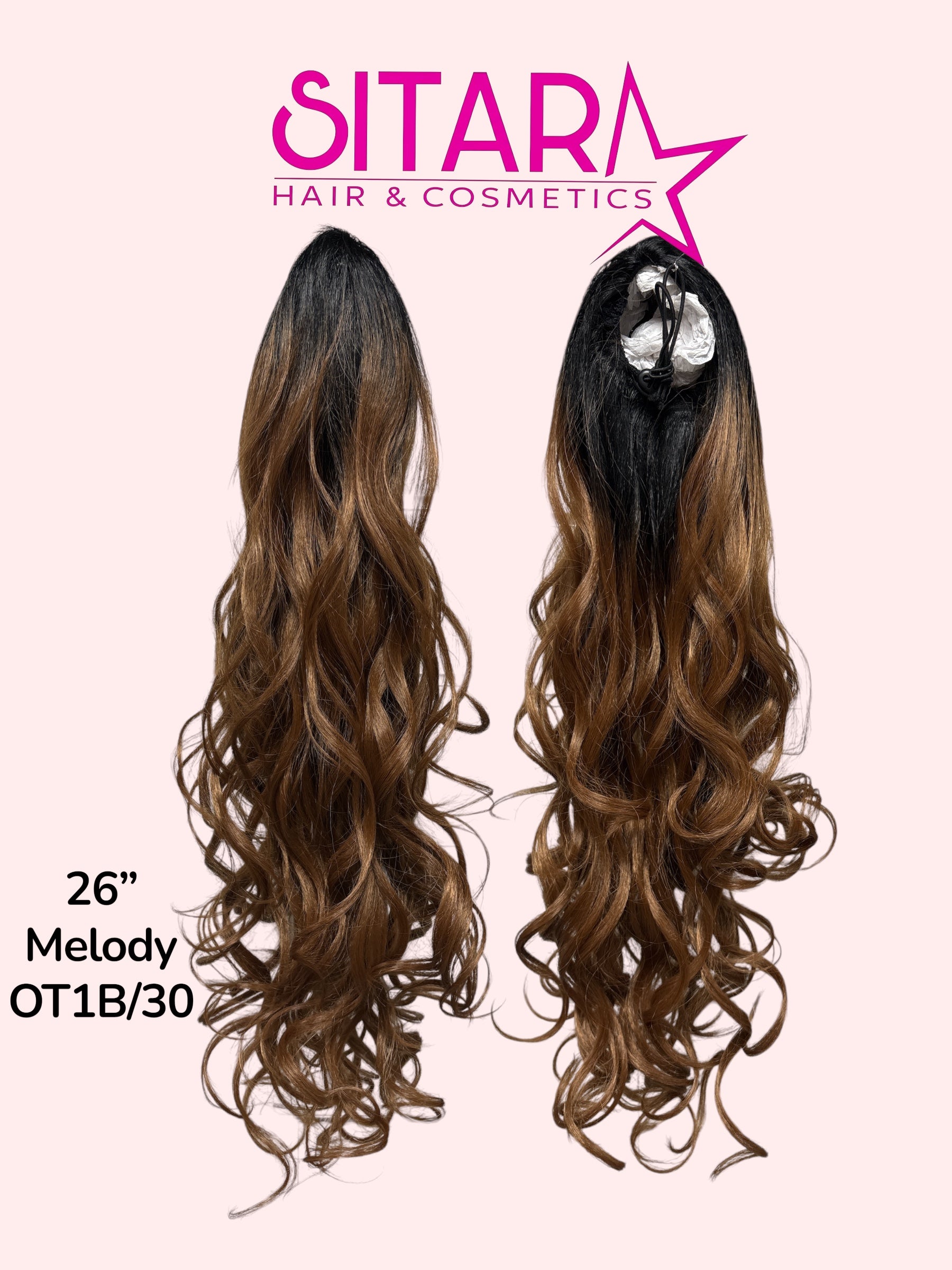 Spanish Wave Drawstring PonyTail 26”