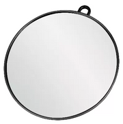 Ice Mirror 27cm Wall & Hand Mirror with Holder