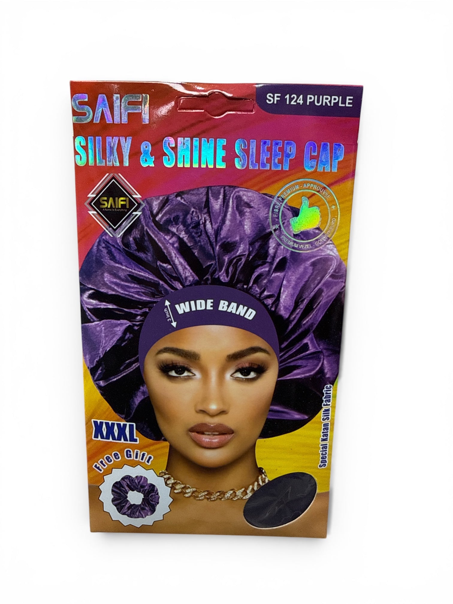 Saifi Silky & Shine Sleep Cap XXXL Purple