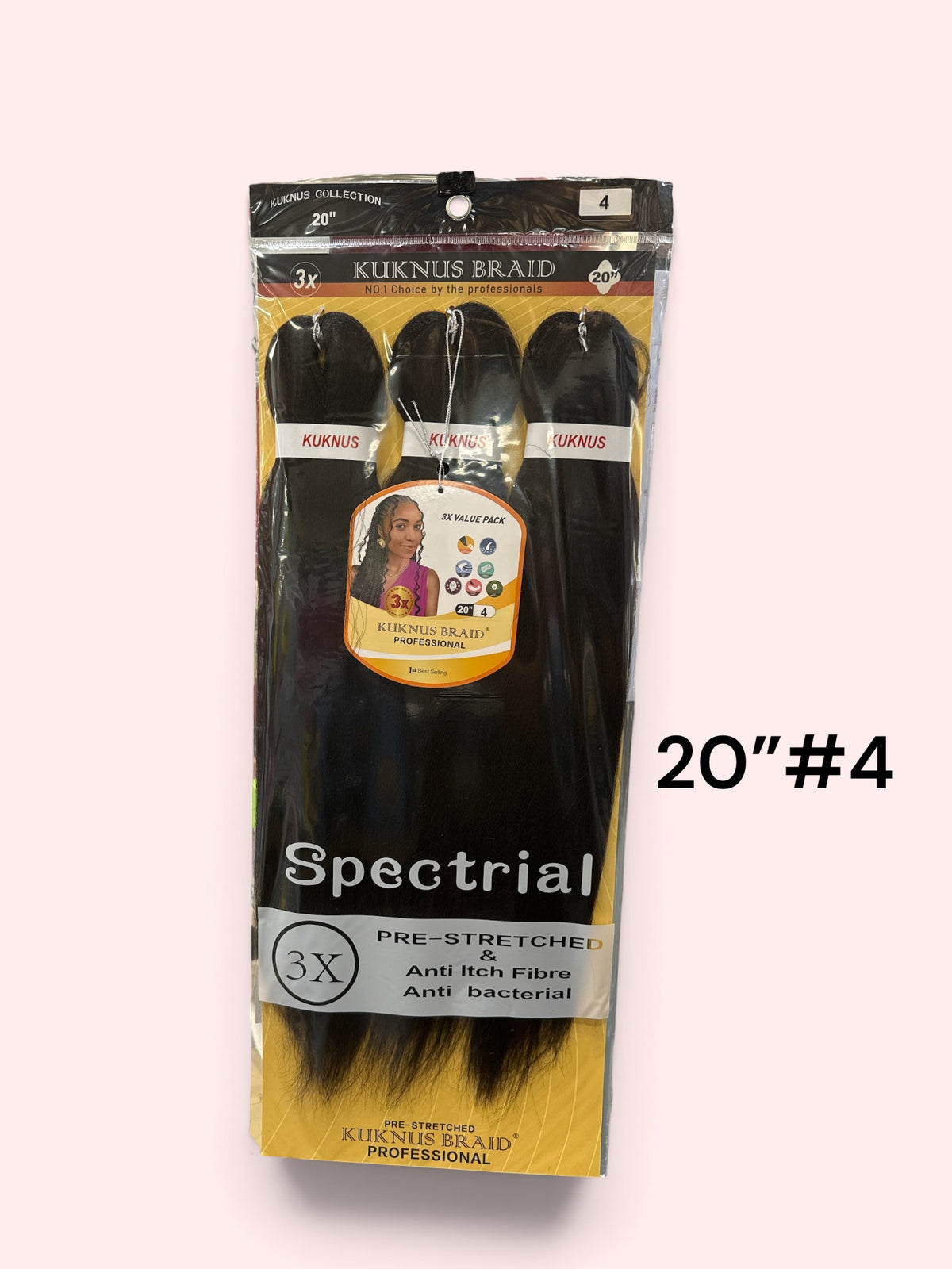 3x Synthetic Braids Anti-Itch Fibre