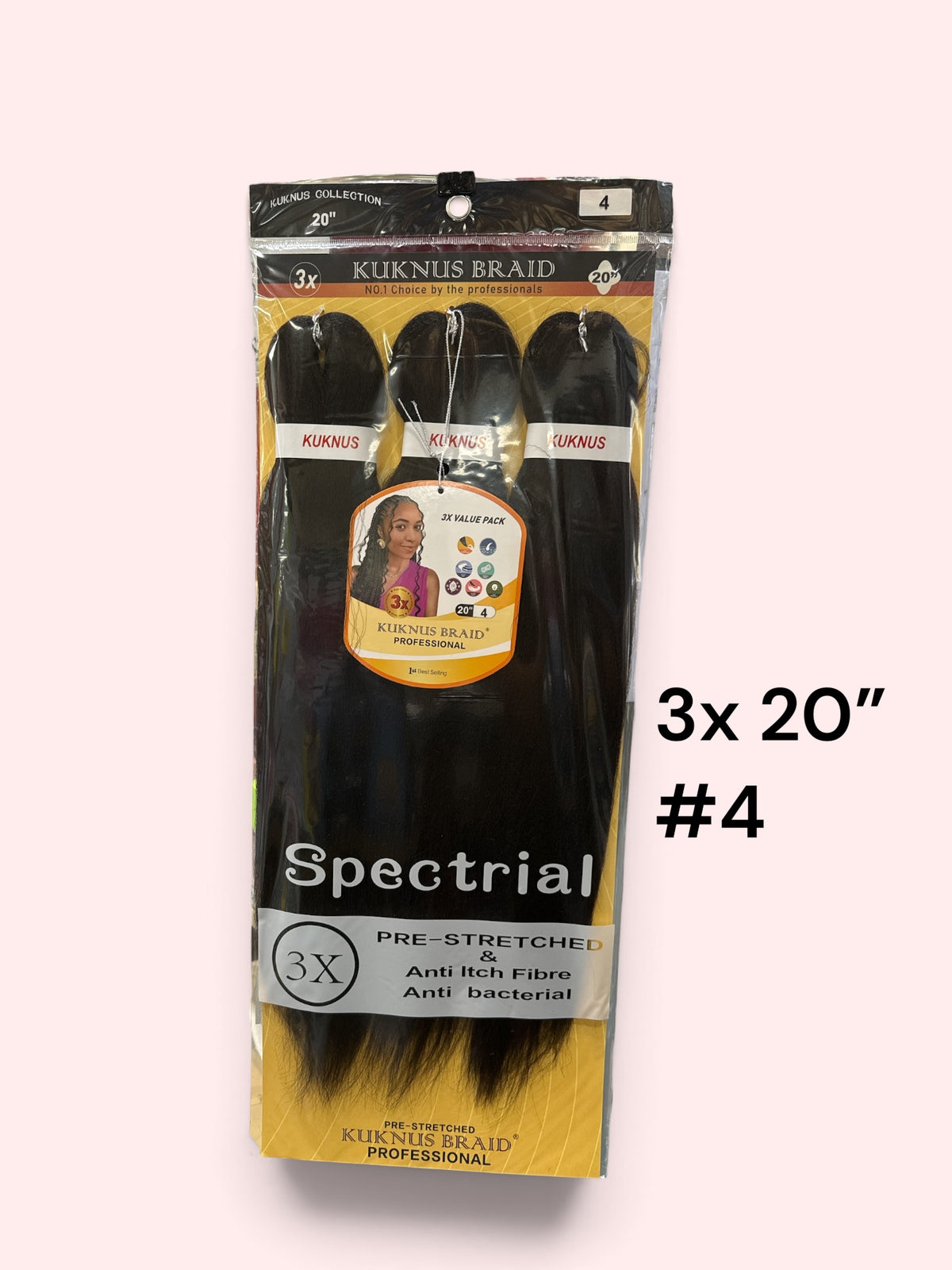 3x Synthetic Braids Anti-Itch Fibre