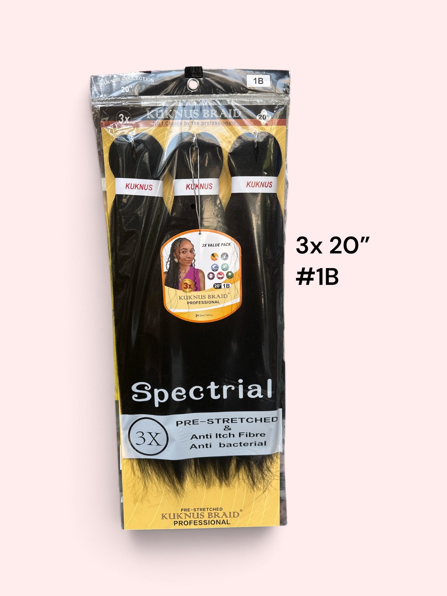 3x Synthetic Braids Anti-Itch Fibre
