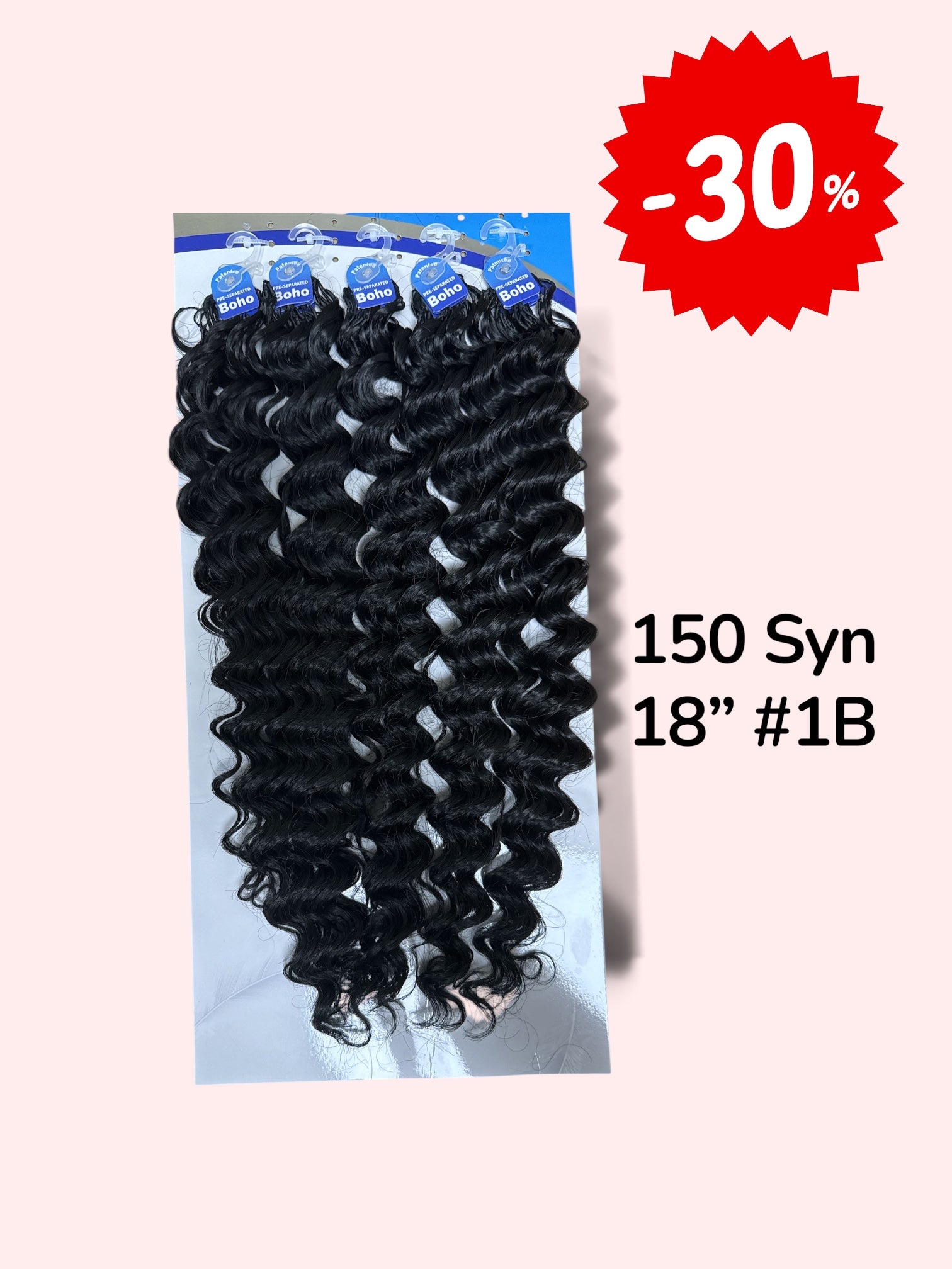 Feather Crochet Boho Deep Wave – 18"