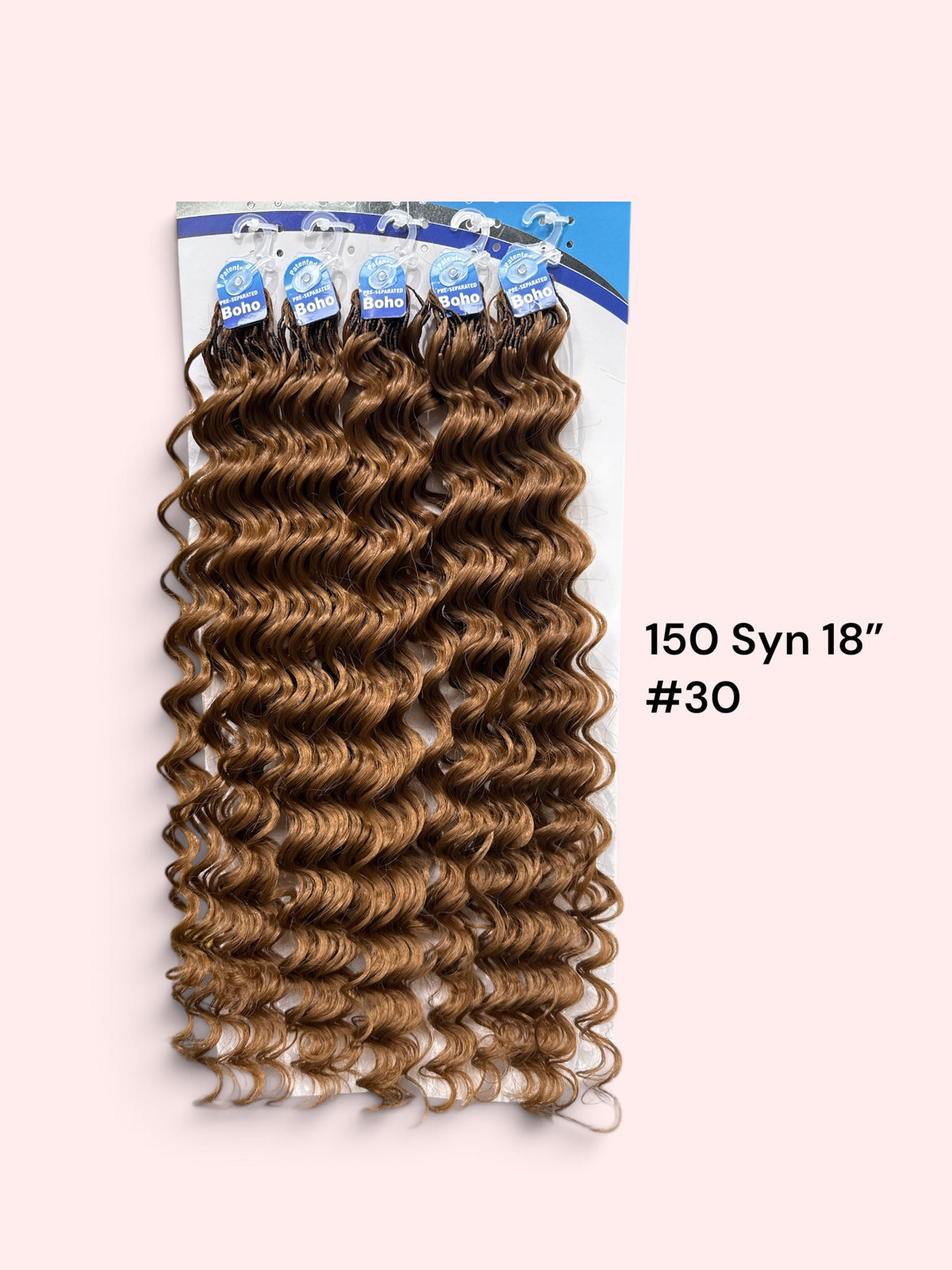 Feather Crochet Boho Deep Wave – 18"