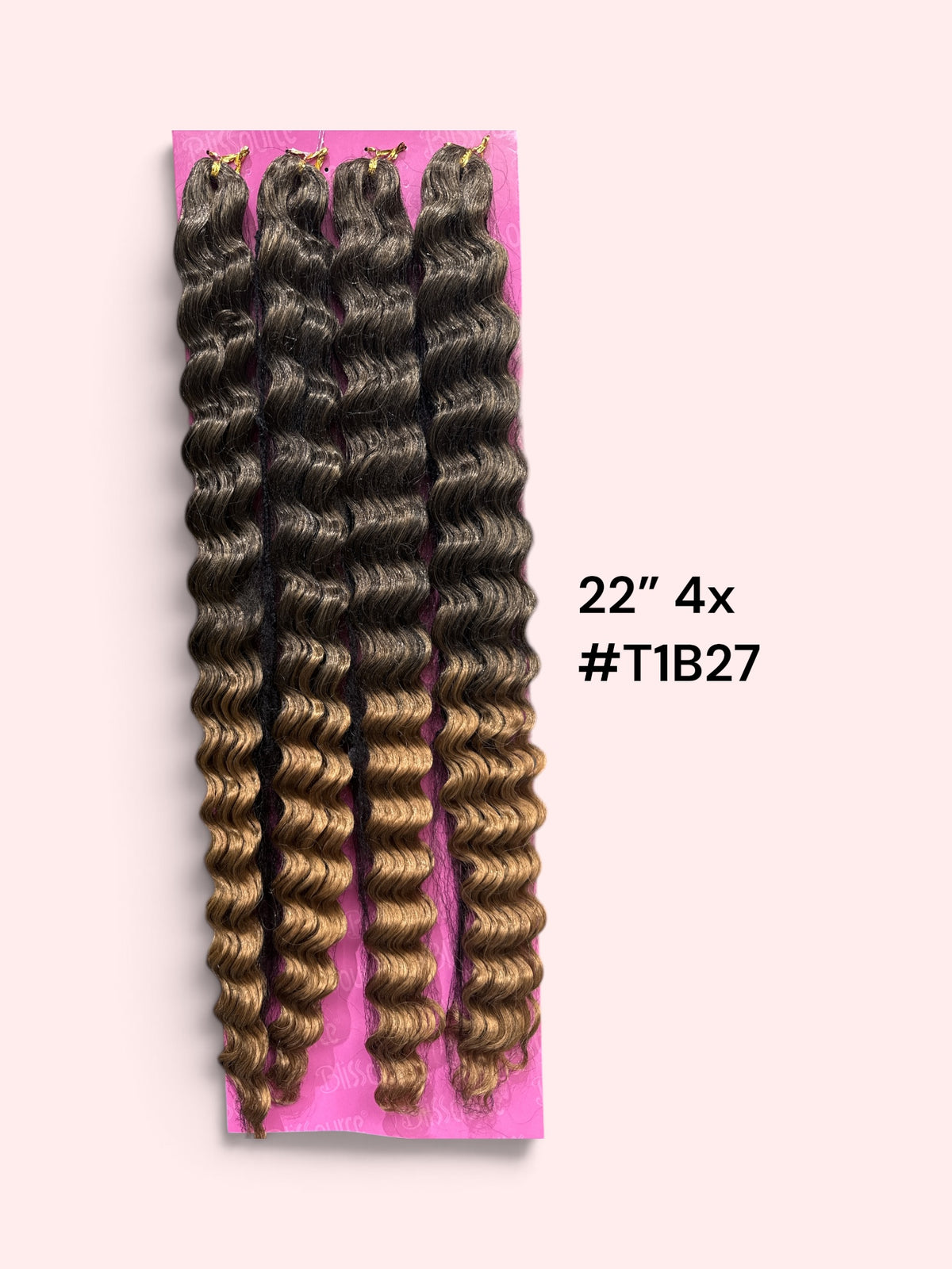 Deep Twist Crochet Hair 22" – 4X Value Pack