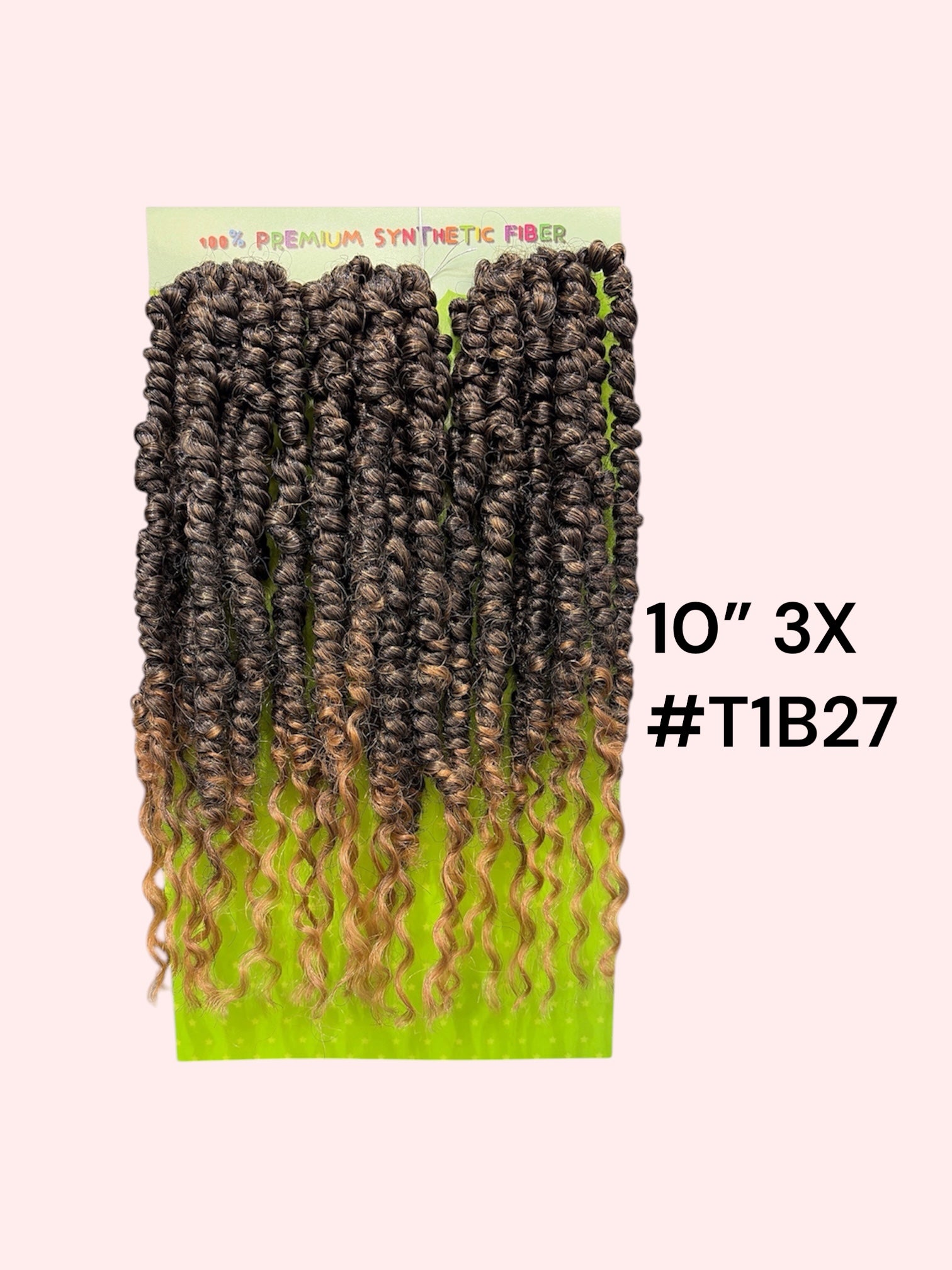 3x Kids Passion Water Twist Crochet Hair – 10"