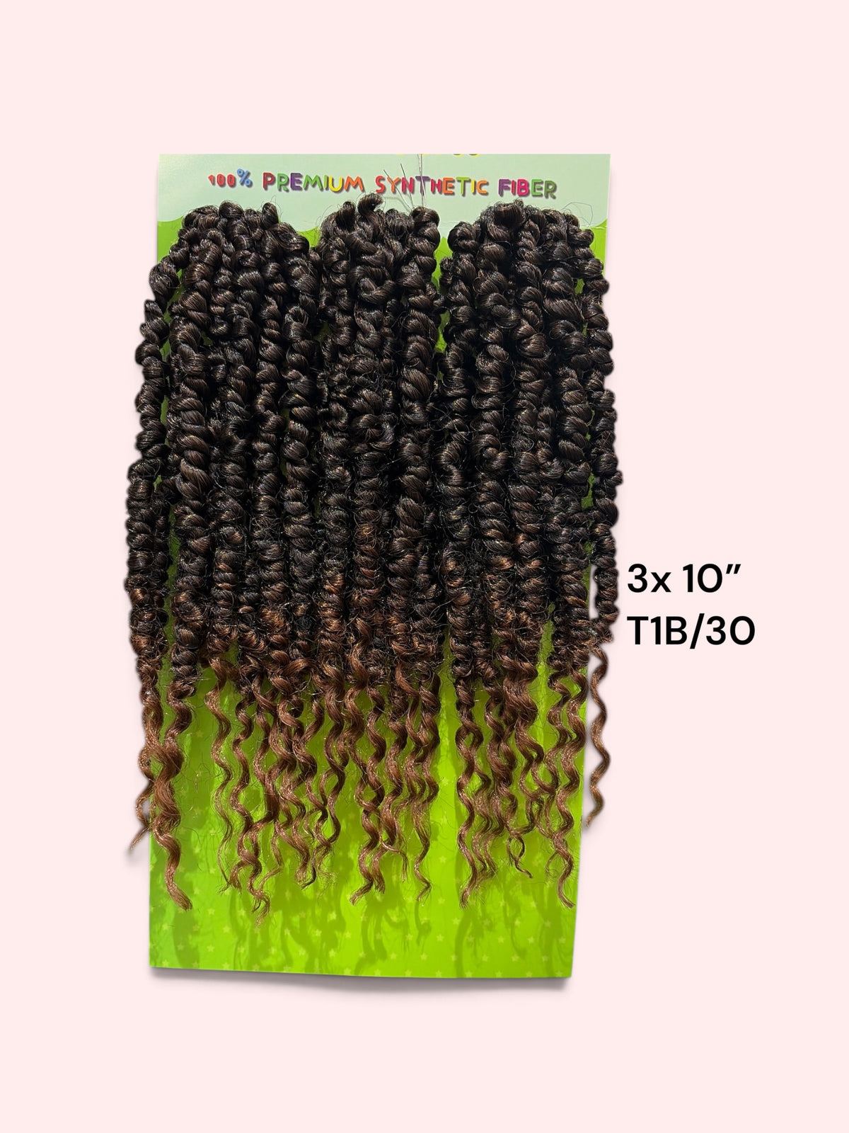 3x Kids Passion Water Twist Crochet Hair – 10"
