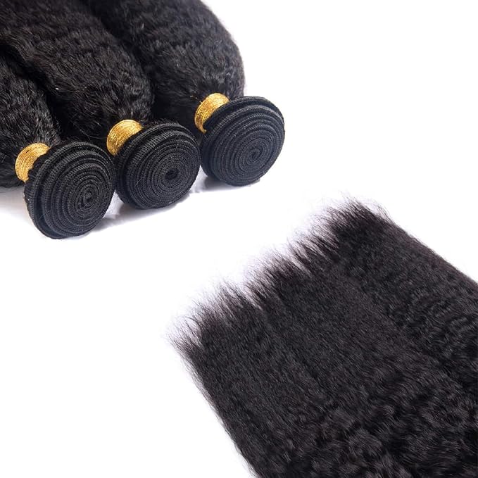 100% Virgin Raw Kinky Straight Hair 100G Bundle