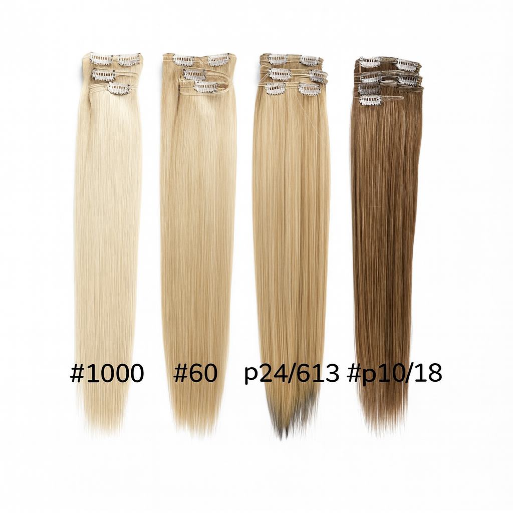 5 Pcs Synthetic Clip-Ins EW