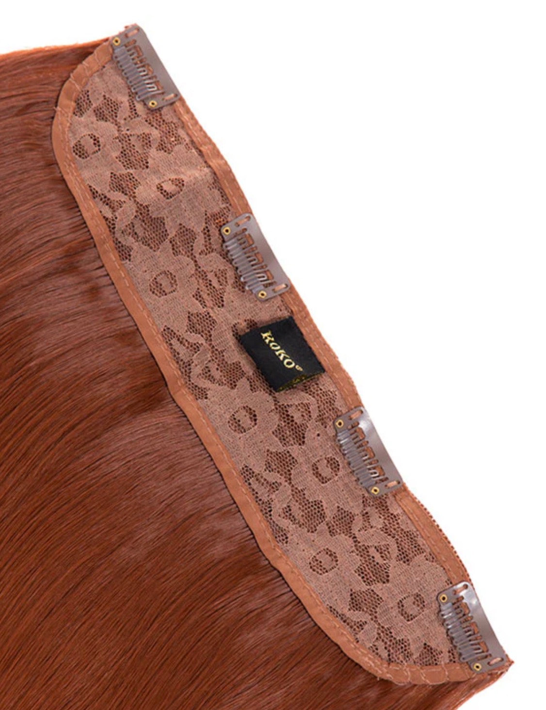 One Piece Straight Clip In Extension Heat Resistance Synthetic Hair