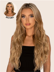 Kylie 3 pcs Beach Wave 20″ Clips-in Hair Extension