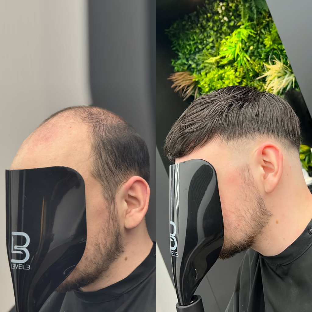 Men’s Toupee Transparent Poly Skin Hair 0.08 mm