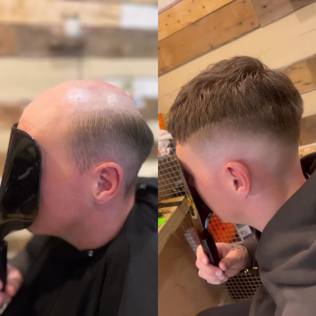 Men’s Toupee Transparent Poly Skin Hair 0.08 mm