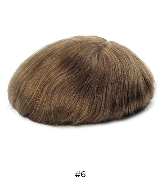 Men’s Toupee Transparent Poly Skin Hair 0.08 mm