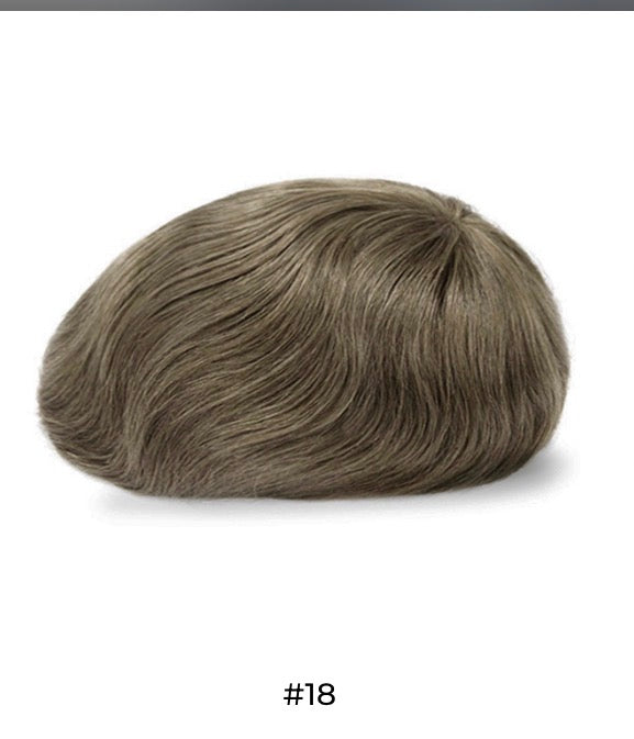 Men’s Toupee Transparent Poly Skin Hair 0.08 mm