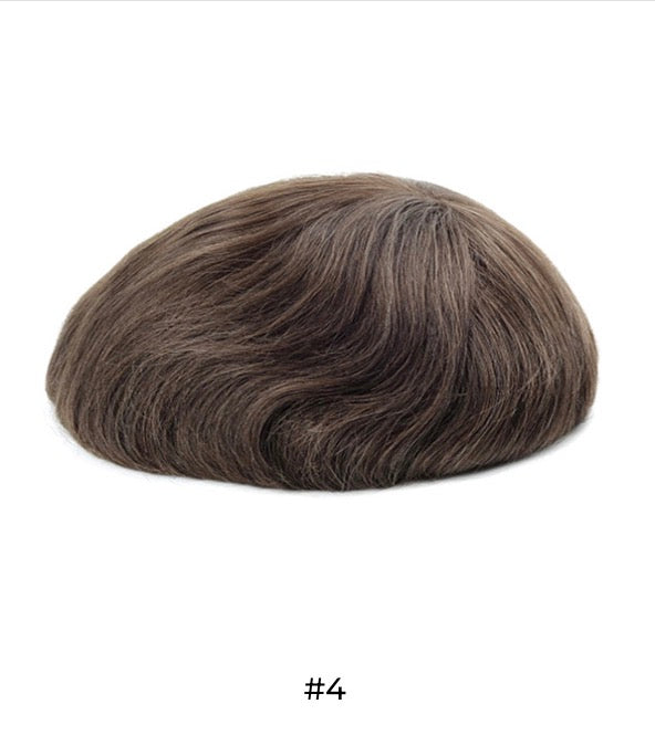 Men’s Toupee Transparent Poly Skin Hair 0.08 mm