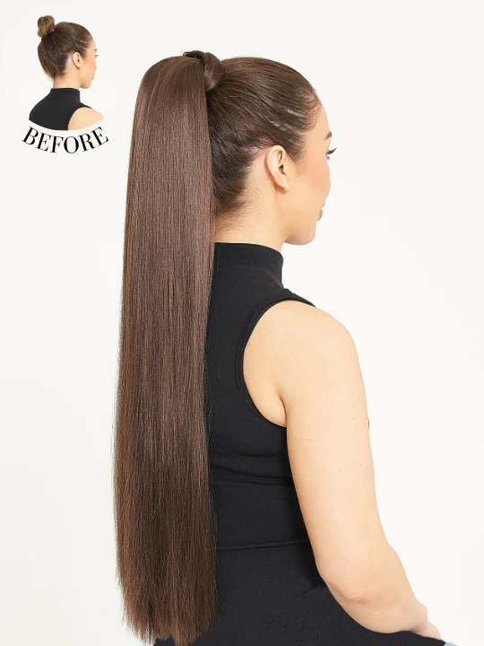 Gigi 30” (65cm-75cm) Straight Wraparound Ponytail