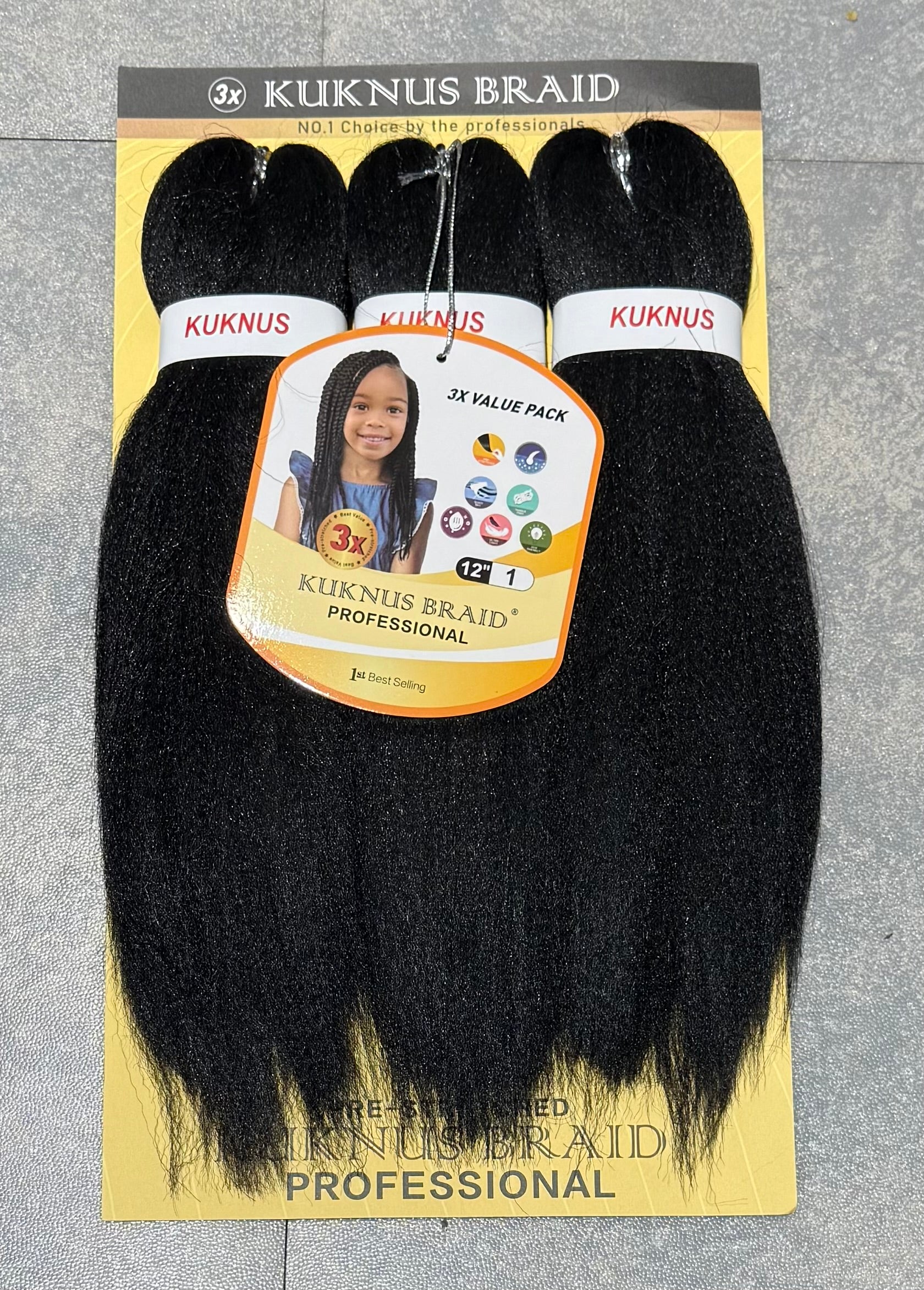 Ez Spetra 3x Synthetic Braids Anti-Itch Fibre For Braiding Hair 12"-16"