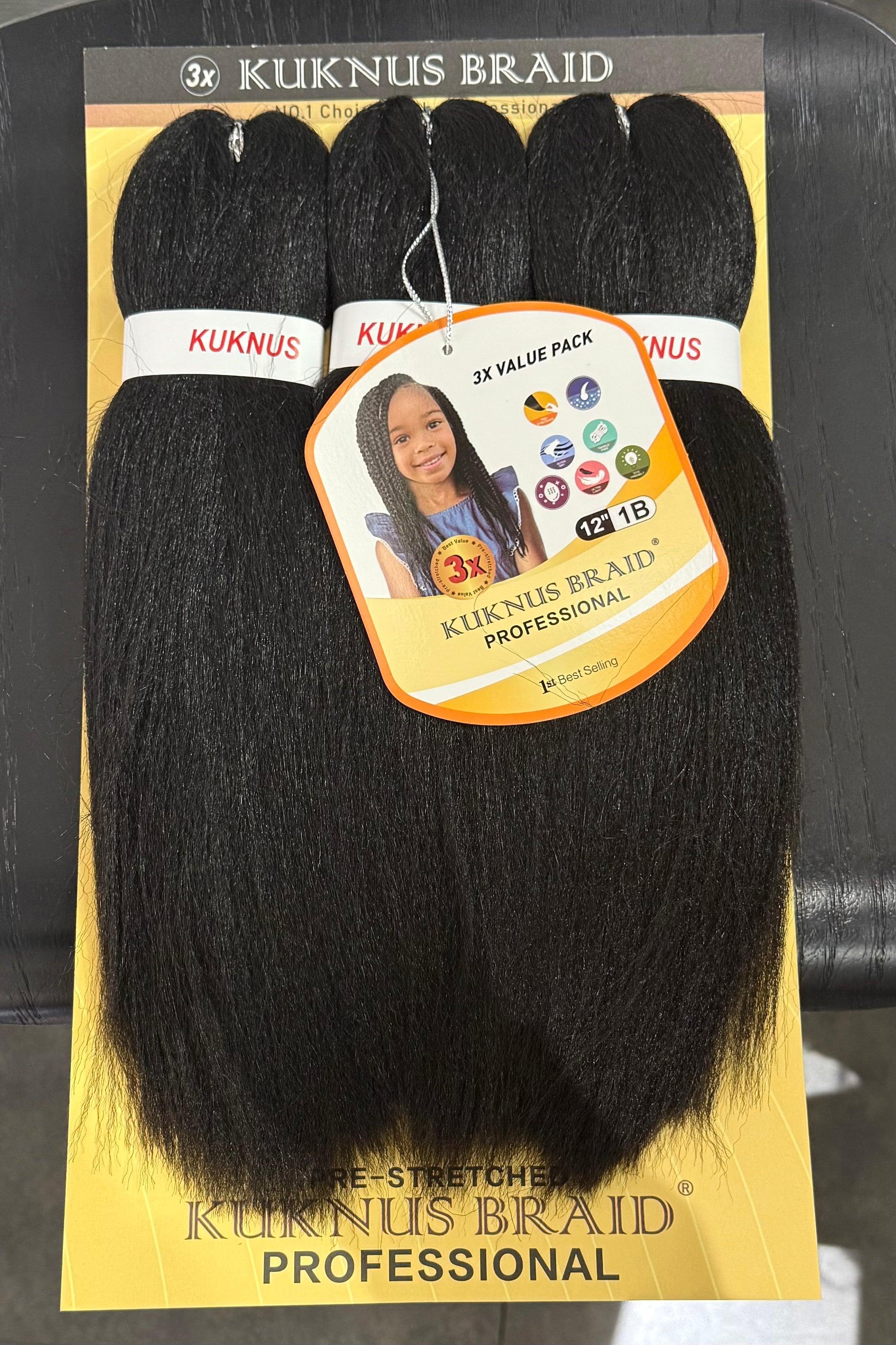 Ez Spetra 3x Synthetic Braids Anti-Itch Fibre For Braiding Hair 12"-16"