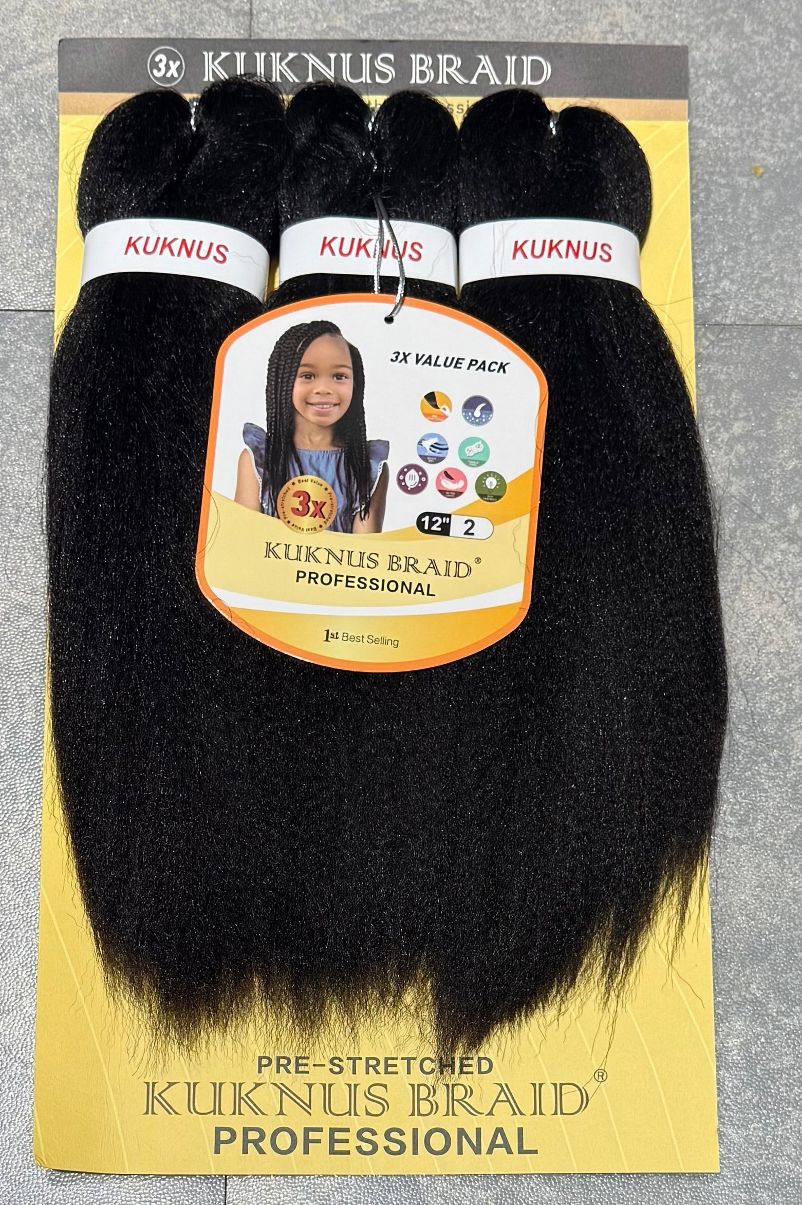 Ez Spetra 3x Synthetic Braids Anti-Itch Fibre For Braiding Hair 12"-16"