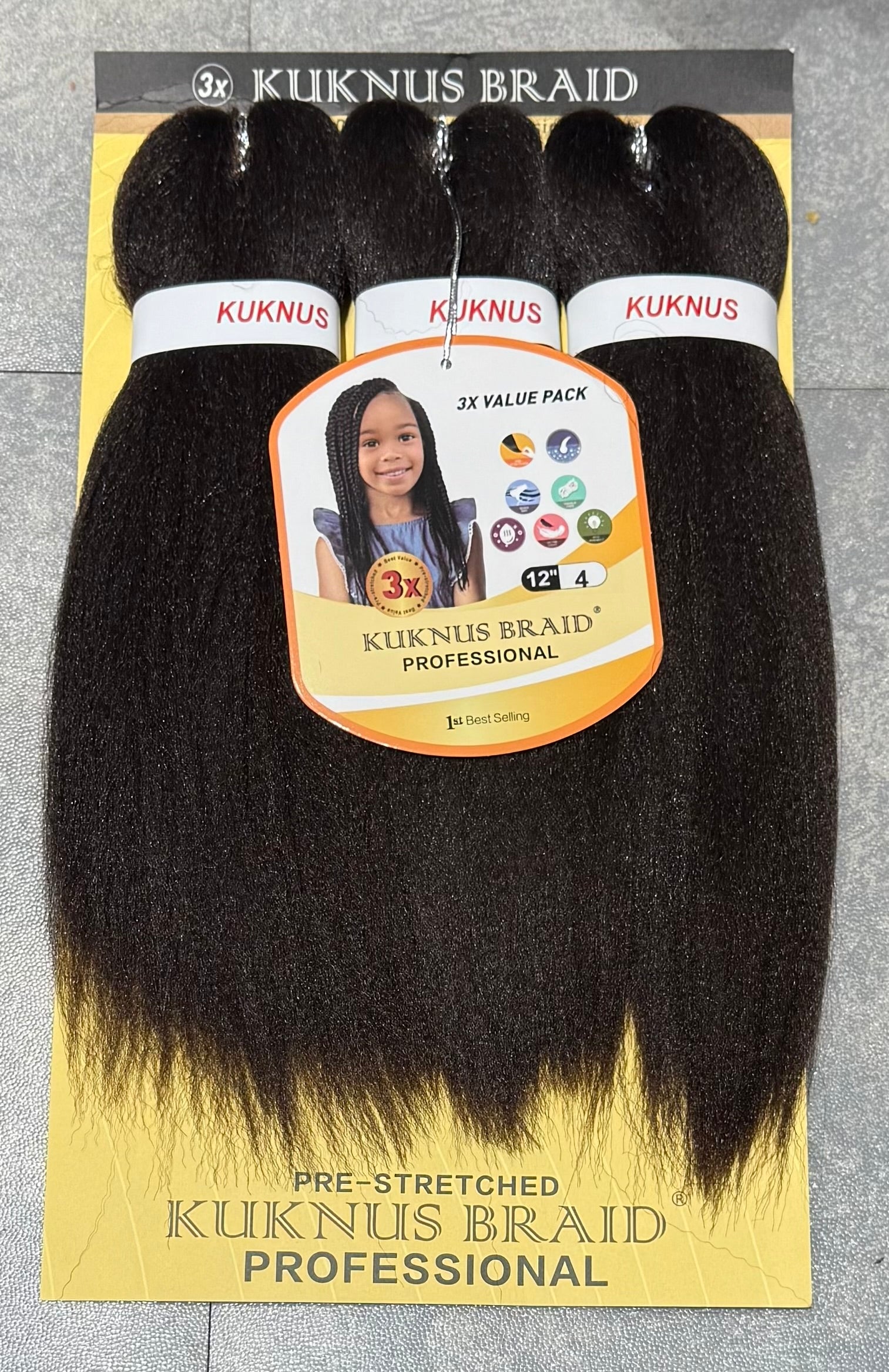 Ez Spetra 3x Synthetic Braids Anti-Itch Fibre For Braiding Hair 12"-16"