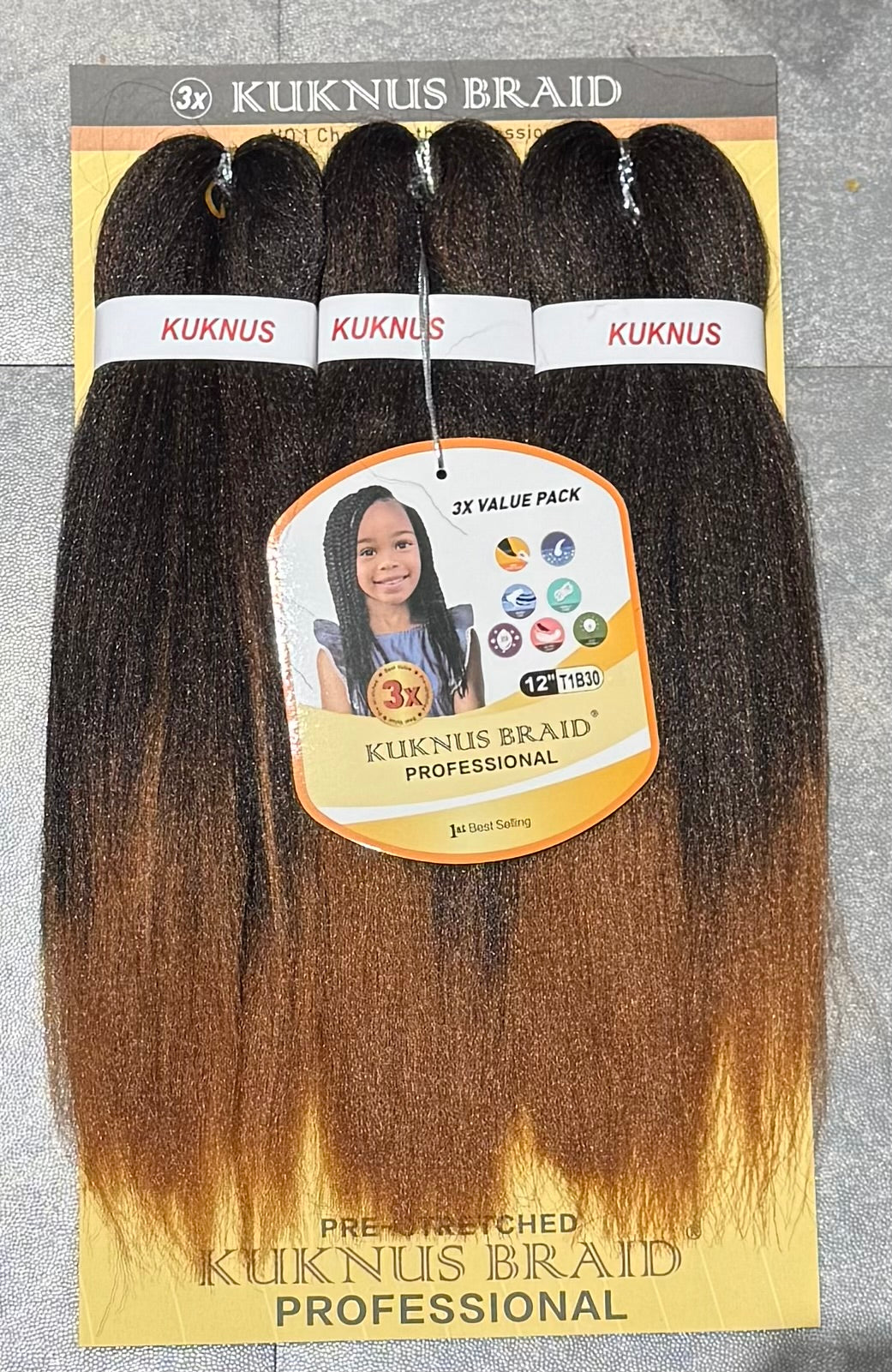 Ez Spetra 3x Synthetic Braids Anti-Itch Fibre For Braiding Hair 12"-16"