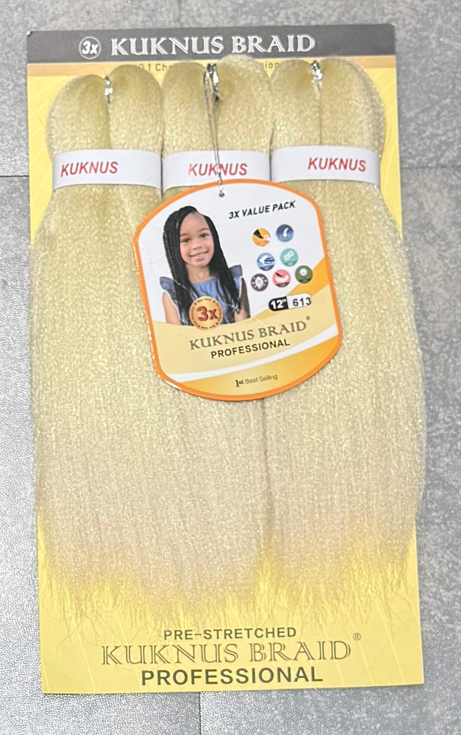 Ez Spetra 3x Synthetic Braids Anti-Itch Fibre For Braiding Hair 12"-16"