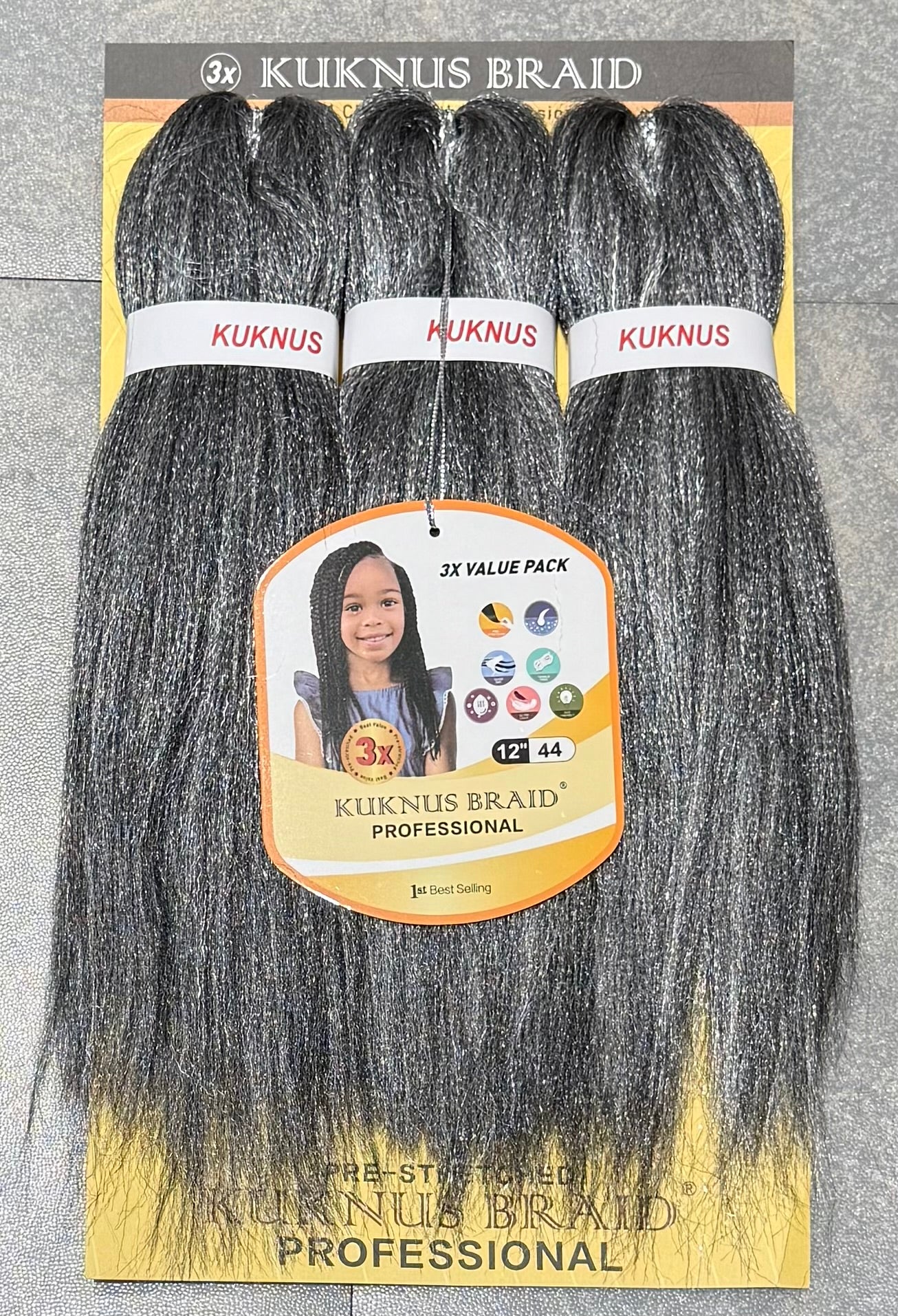 Ez Spetra 3x Synthetic Braids Anti-Itch Fibre For Braiding Hair 12"-16"