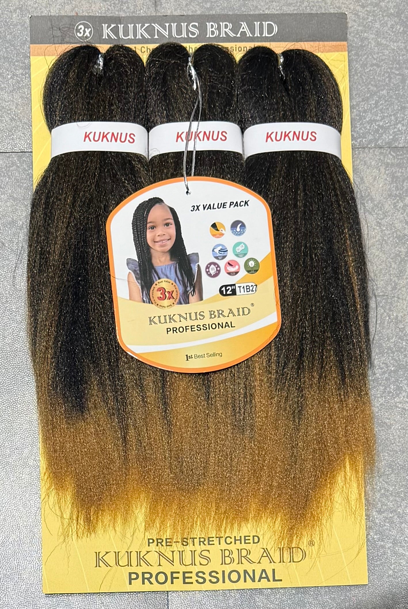 Ez Spetra 3x Synthetic Braids Anti-Itch Fibre For Braiding Hair 12"-16"