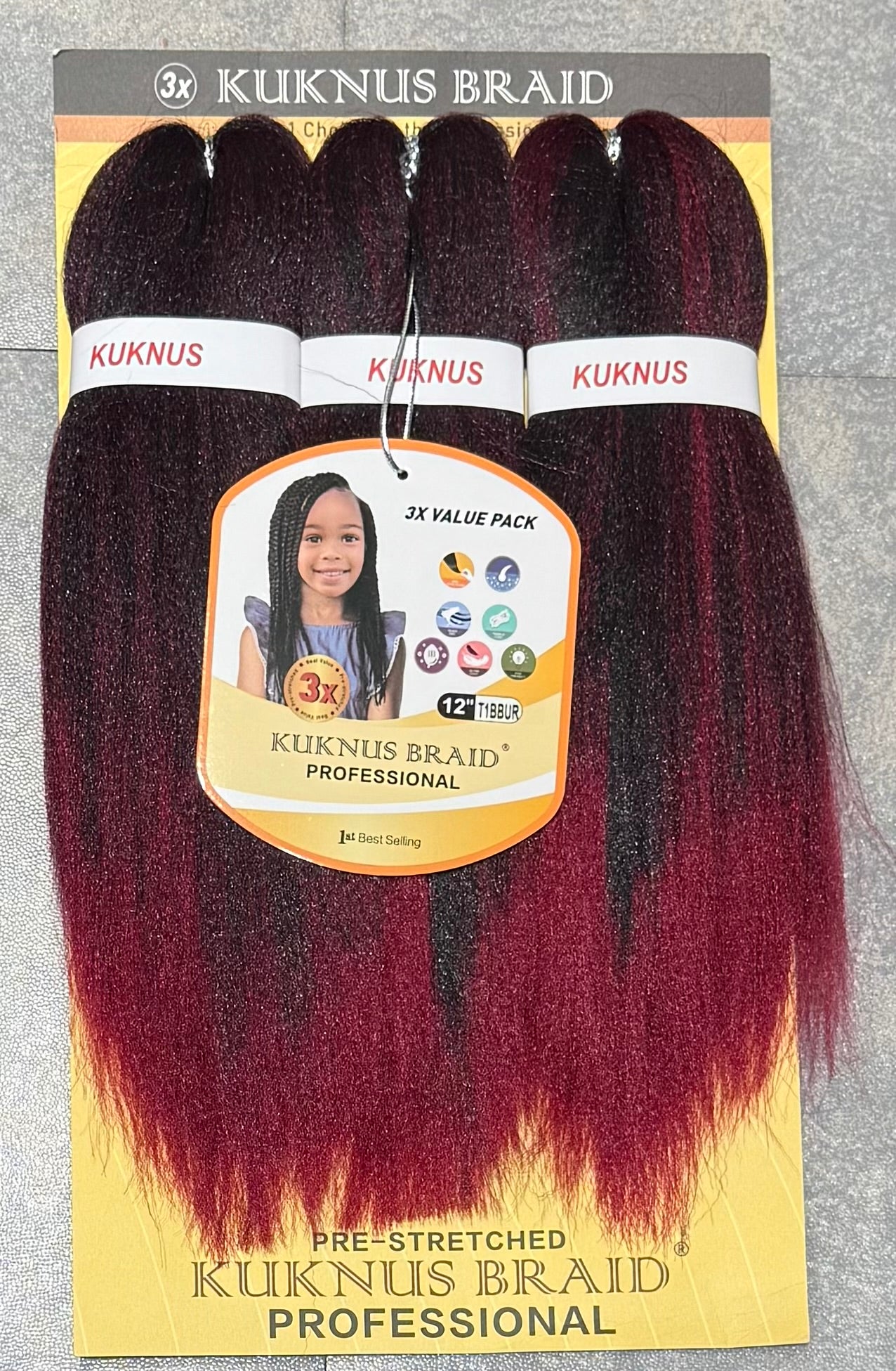 Ez Spetra 3x Synthetic Braids Anti-Itch Fibre For Braiding Hair 12"-16"