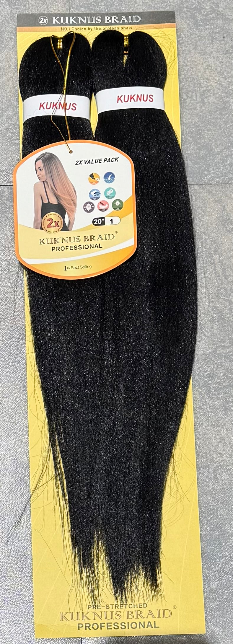 Ez Spetra 2x Synthetic Braids Anti-Itch Fibre For Braiding Hair 20"-26"